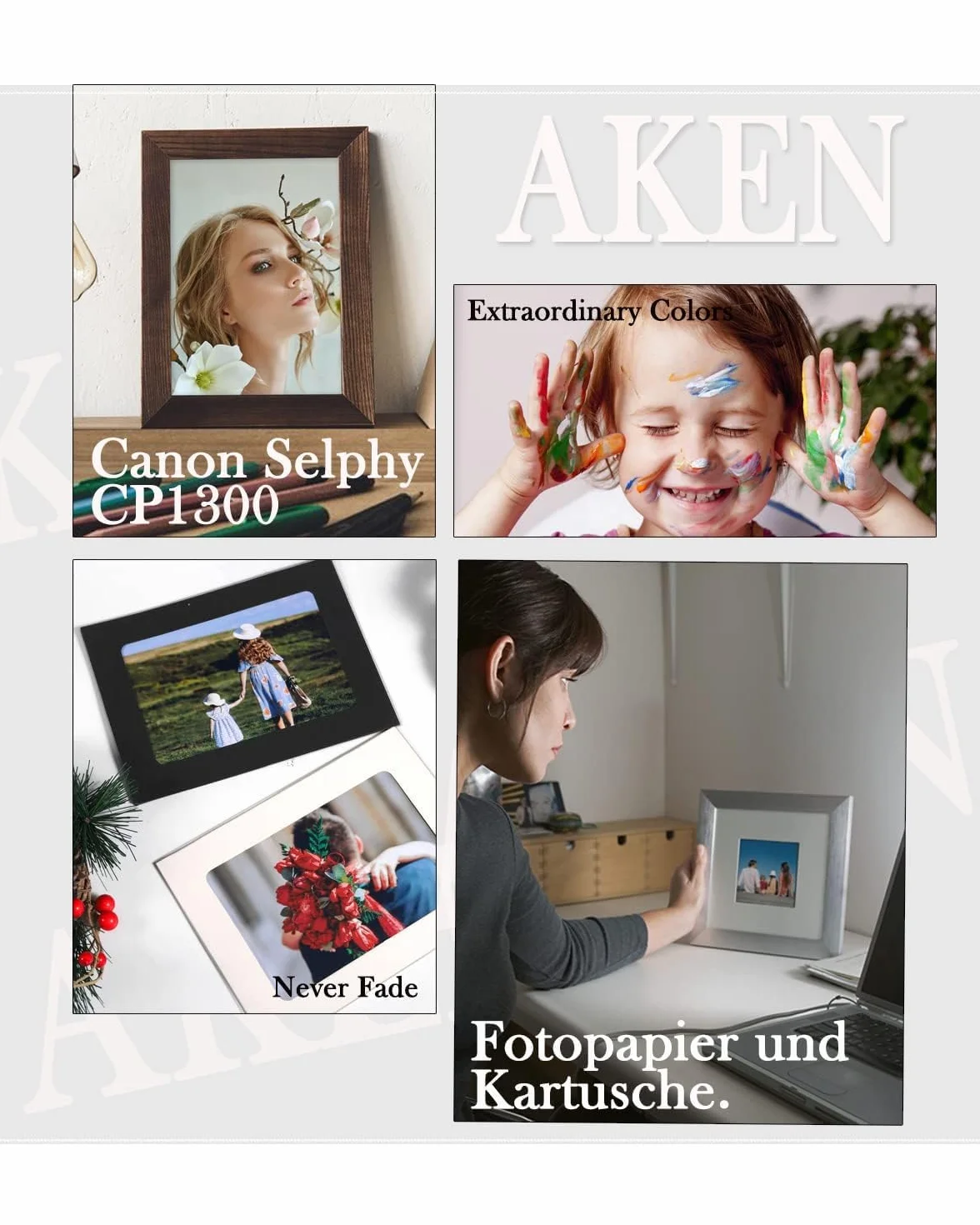Canon Selphy CP1300 Papier Photo Cartouche Compatible KP-108IN 3115B001 108 Feuilles 100x148mm