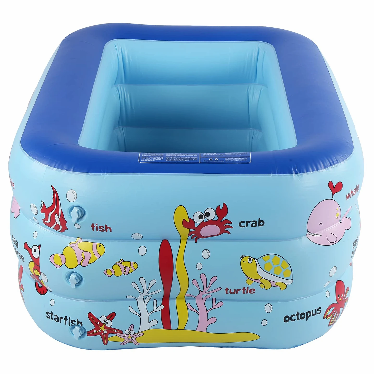 JTLB Piscine gonflable pour enfants, salon avec design indépendant pour 130 x 85 x 55 cm, impression d'encre de sécurité verte