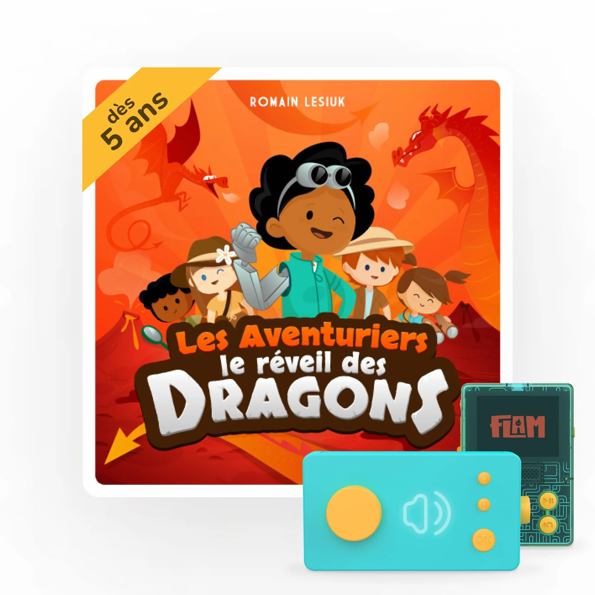 Lunii Le réveil des dragons Livre audio interactif français 1h43 dès 5 ans