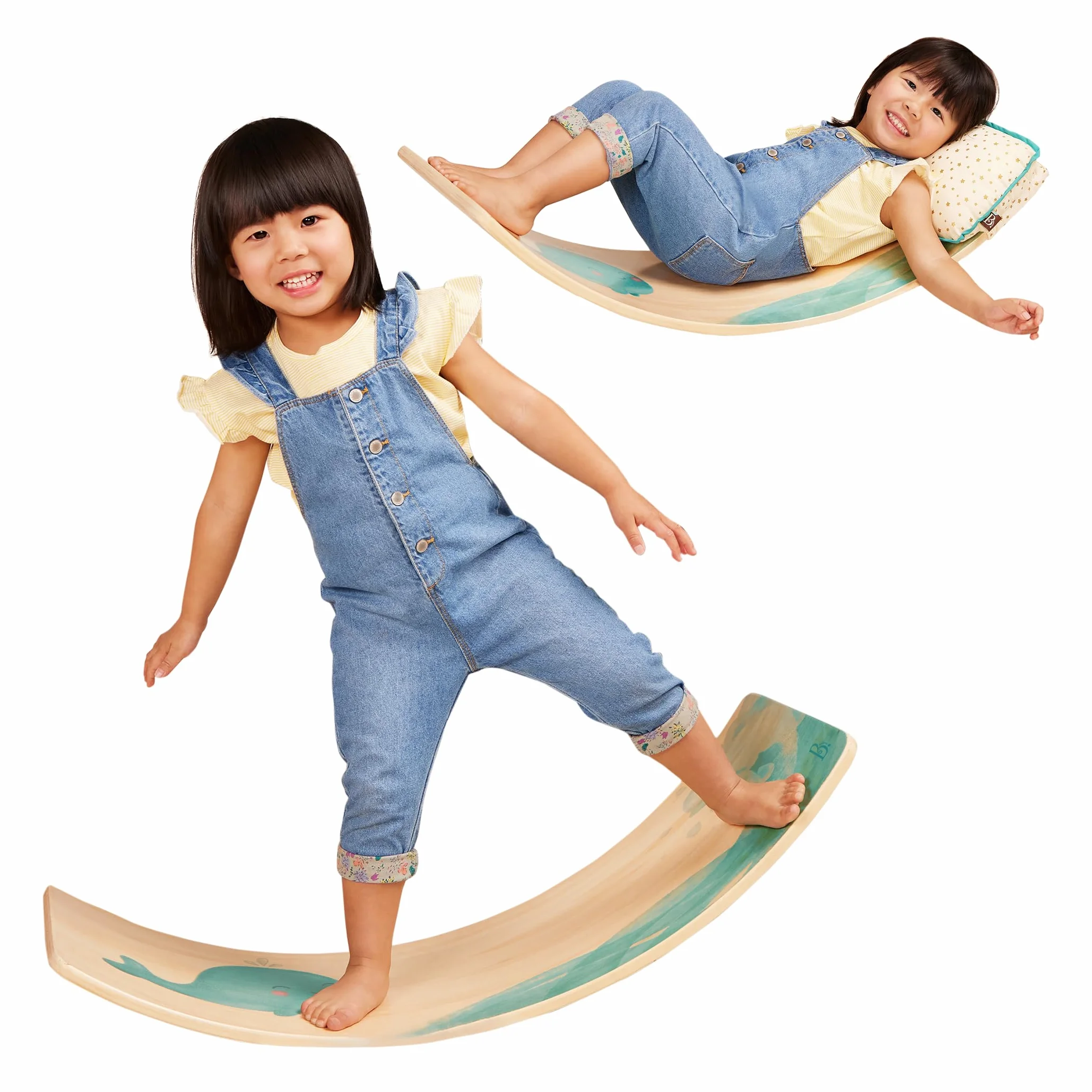 B. toys Teeter-Toddler Planche et chaise d'équilibre Montessori pour enfants 3 ans+