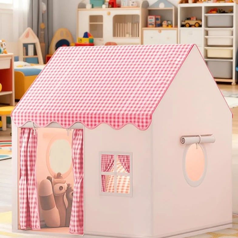 Tente de Jeu Enfants, Grande Princesse Maison de Jouets 120 x 105 x 128 cm Rose