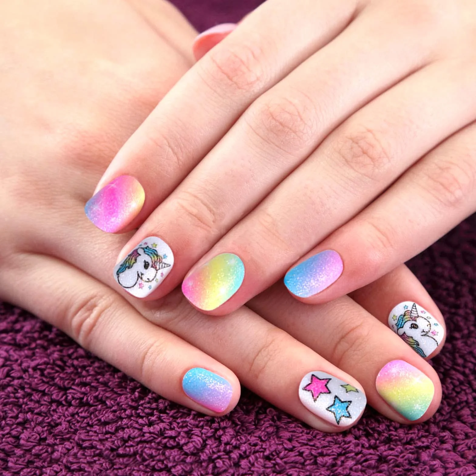 Tacobear Kit Manucure Enfant Vernis à Ongles Pelable Autocollants Ongles Machine à Ongles Fille