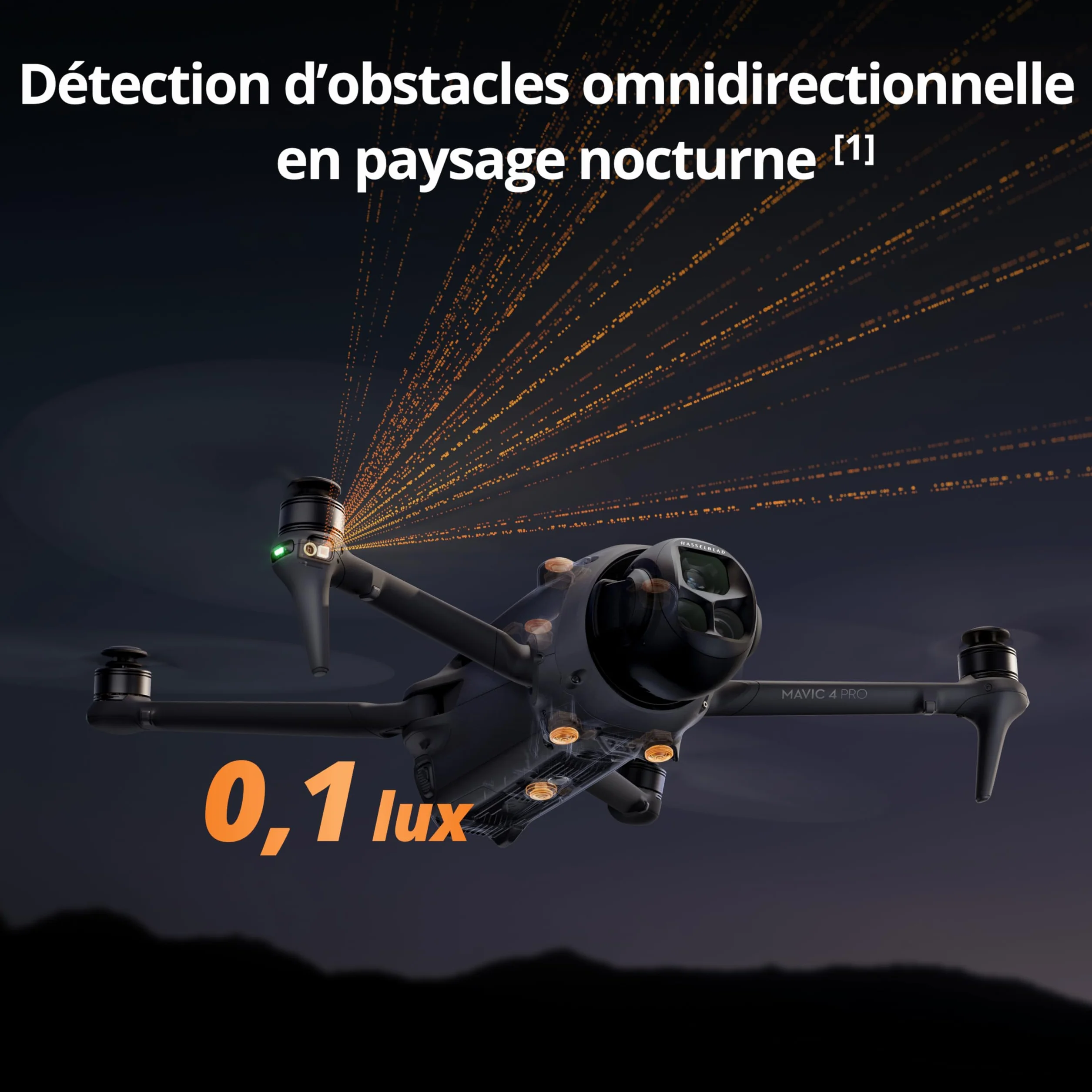 DJI Mavic 4 Pro Fly More Bundle avec RC 2, Drone Triple Caméra Hasselblad CMOS 4/3 100MP, Transmission 30km, Autonomie 51min