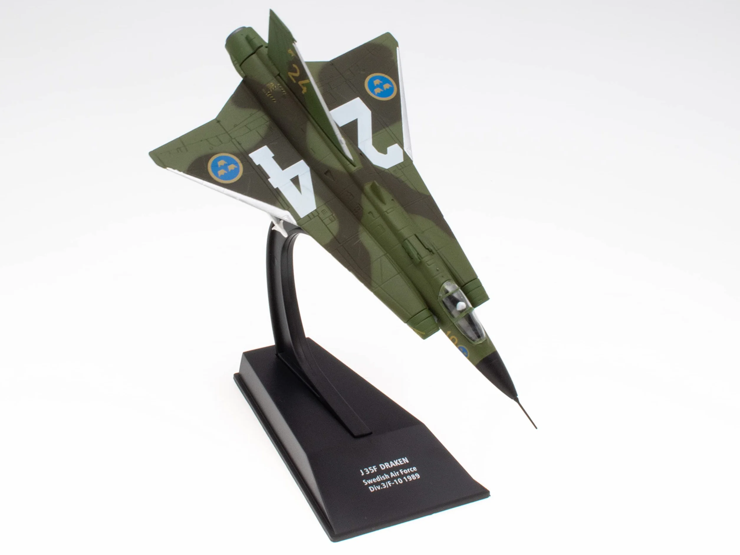 OPO 10 Avion de Combat Militaire 1/100 Compatible J 35F DRAKEN Swedish AIR Force 1989
