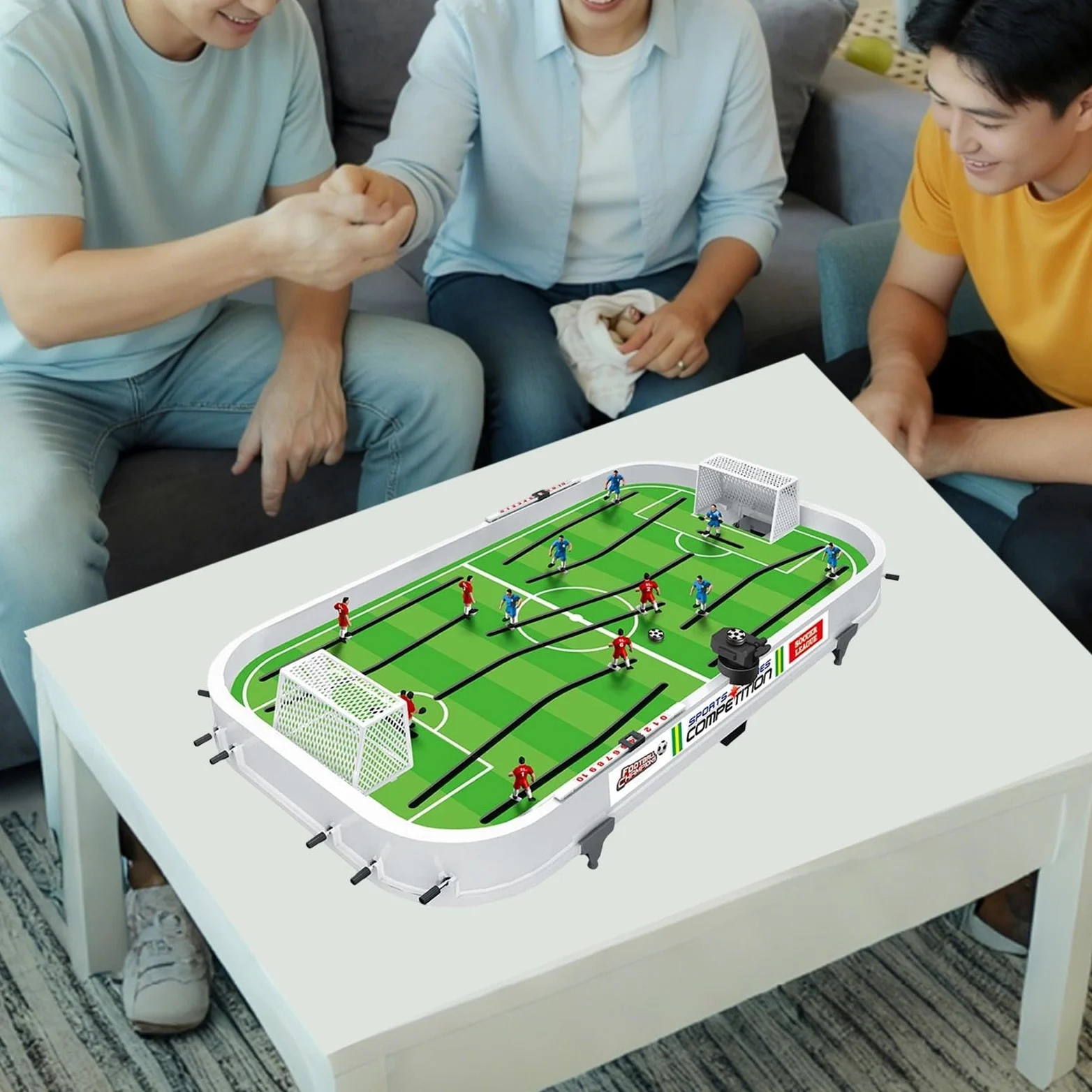 Jeu de Football de Société, Mini -Foot, Cadeau Sportif et Compétitif, Jouet de Football Interactif pour Enfants, Idéal pour Les et