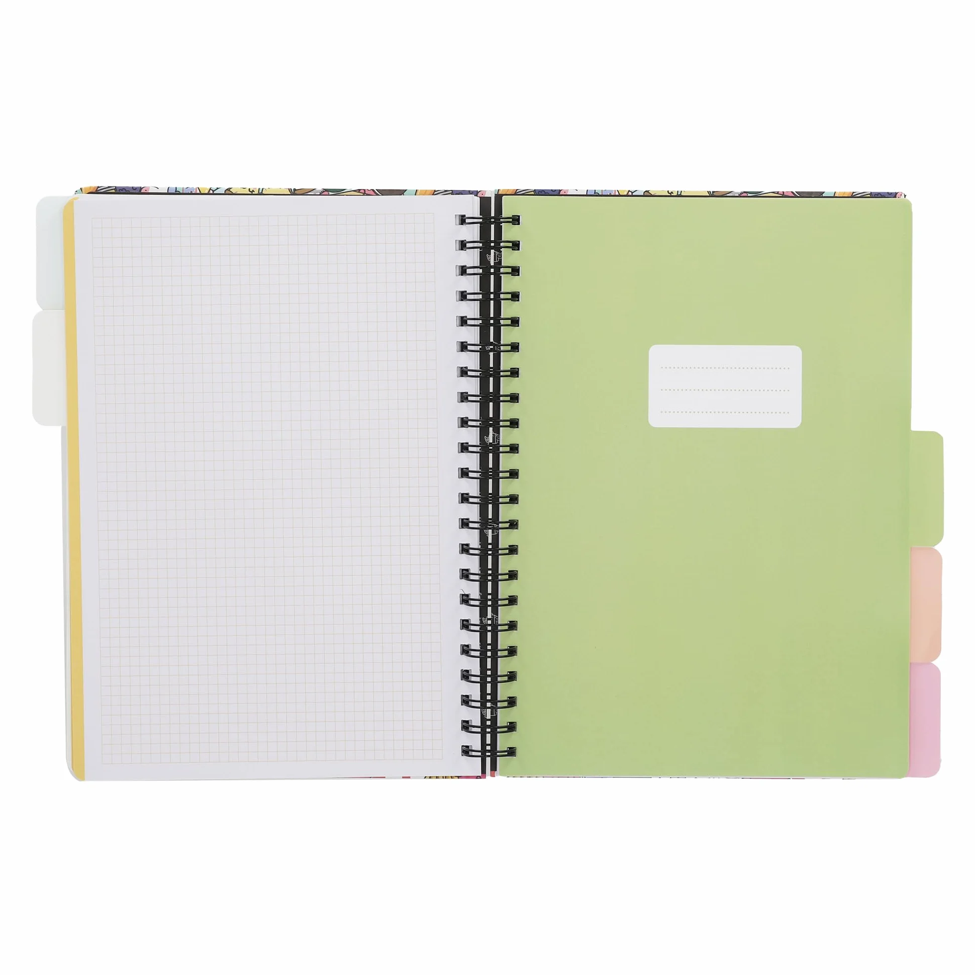 Mr. Wonderful Cahier A5 avec intercalaires Couverture rigide Reliure spirale 160 pages carrées