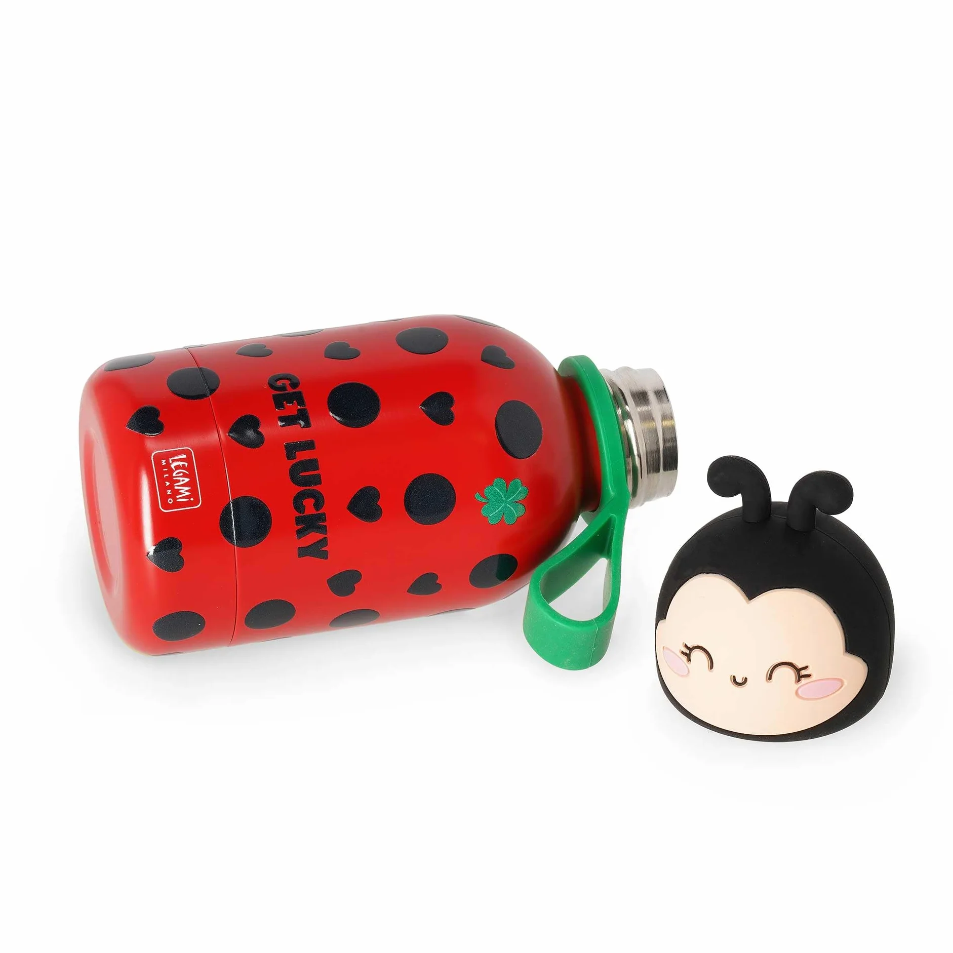 Legami Thermos enfant Hot&Cold BFF Ladybug acier inoxydable 18/8 double paroi fermeture hermétique 12h