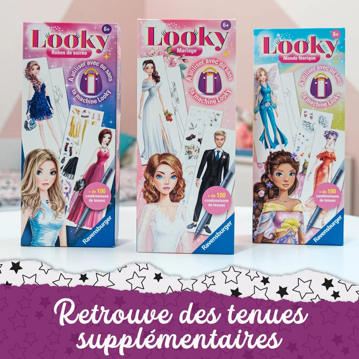 Ravensburger Looky Disney Princesses Machine Looky Dessin de Mode Stylisme Dès 6 Ans 25961