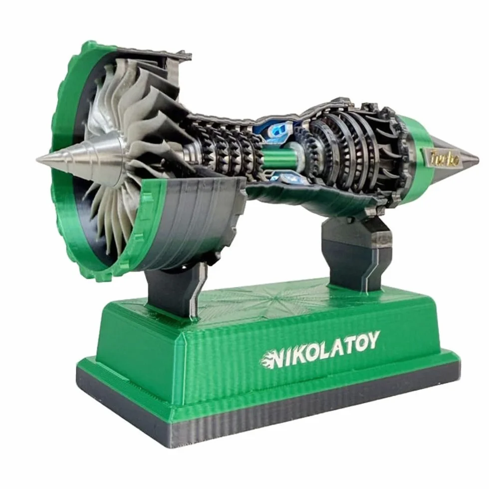 TR900 Super Turbofan Engine Model Kit 12 cm jouet moteur électrique avec piles AAA compatible rouge bleu vert jaune