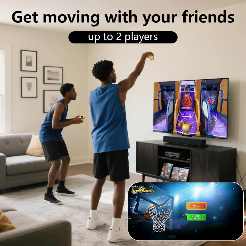 Console de jeu TV Consola de Videojuegos 4 Go de RAM + 64 Go de ROM, machine avec manette de jeu sans fil, contrôle somatosensoriel, Plug and Play, interactif pour enfants et adultes, pour soirées de