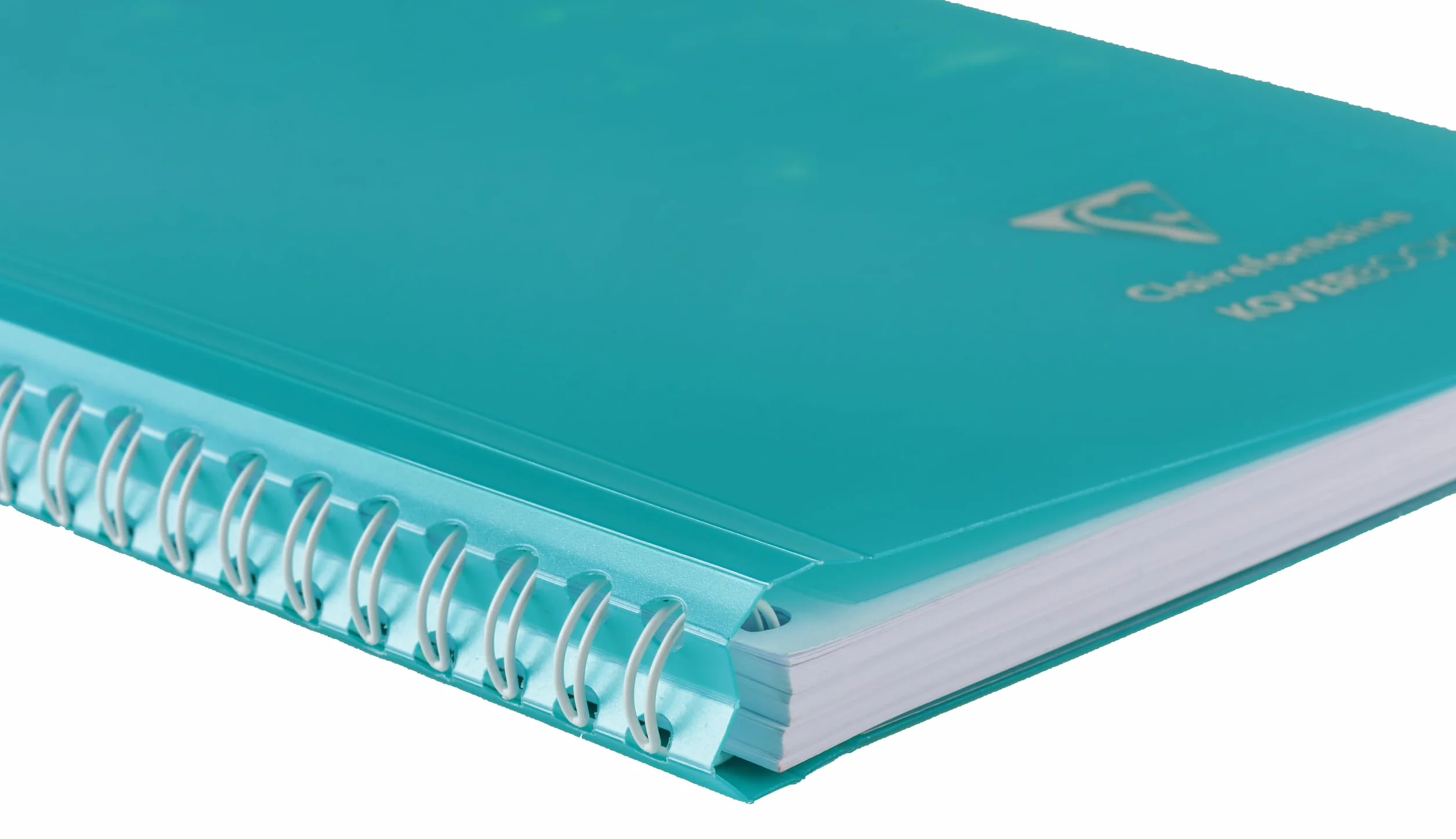 Clairefontaine Koverbook Silver Cahier à Spirale A4 21x29,7 cm 160 Pages Lignées Papier 90 g Couverture Polypro Opaque