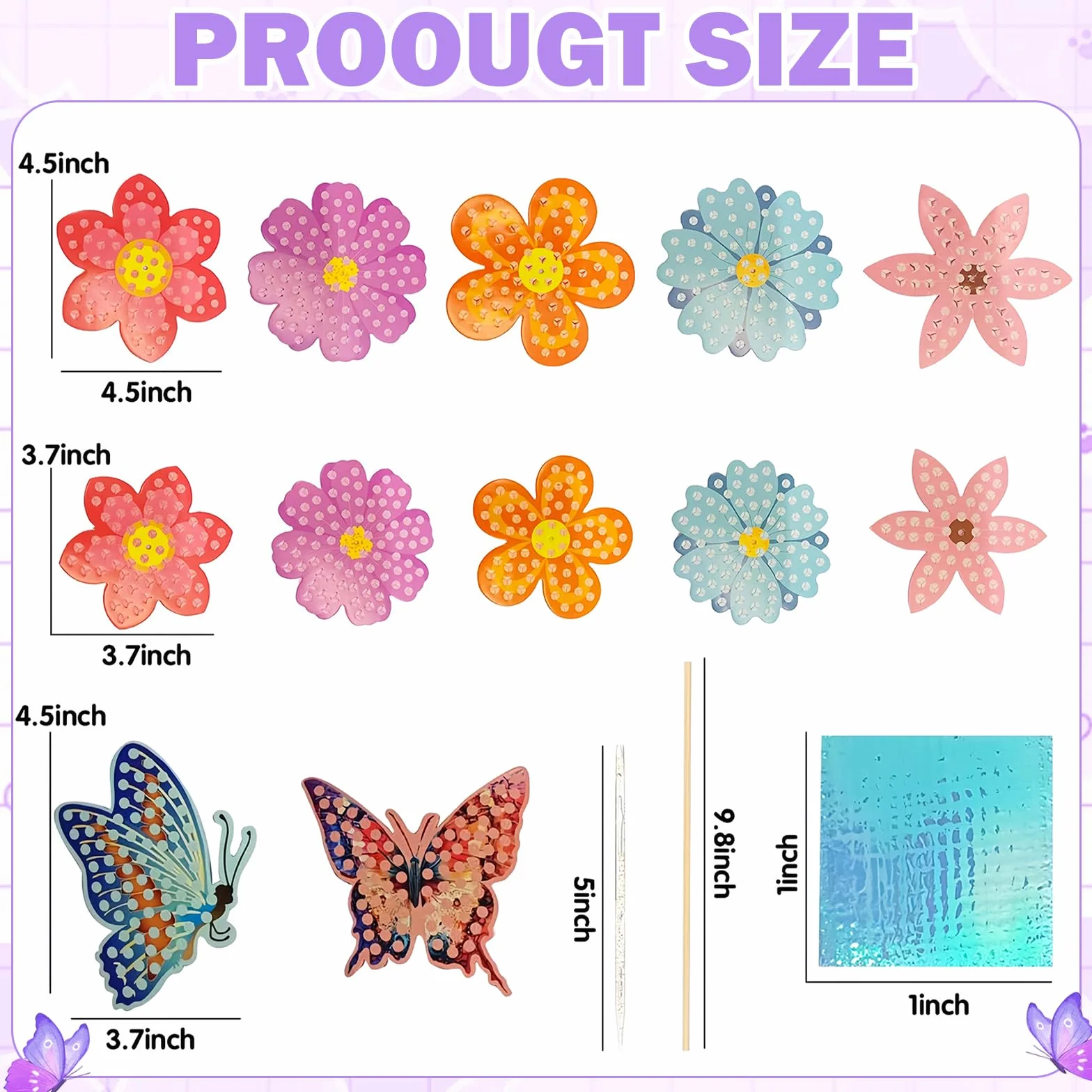 PANYI Set de Bricolage Fleurs Enfants Kit Créatif Fille Cadeaux 4-6 Ans