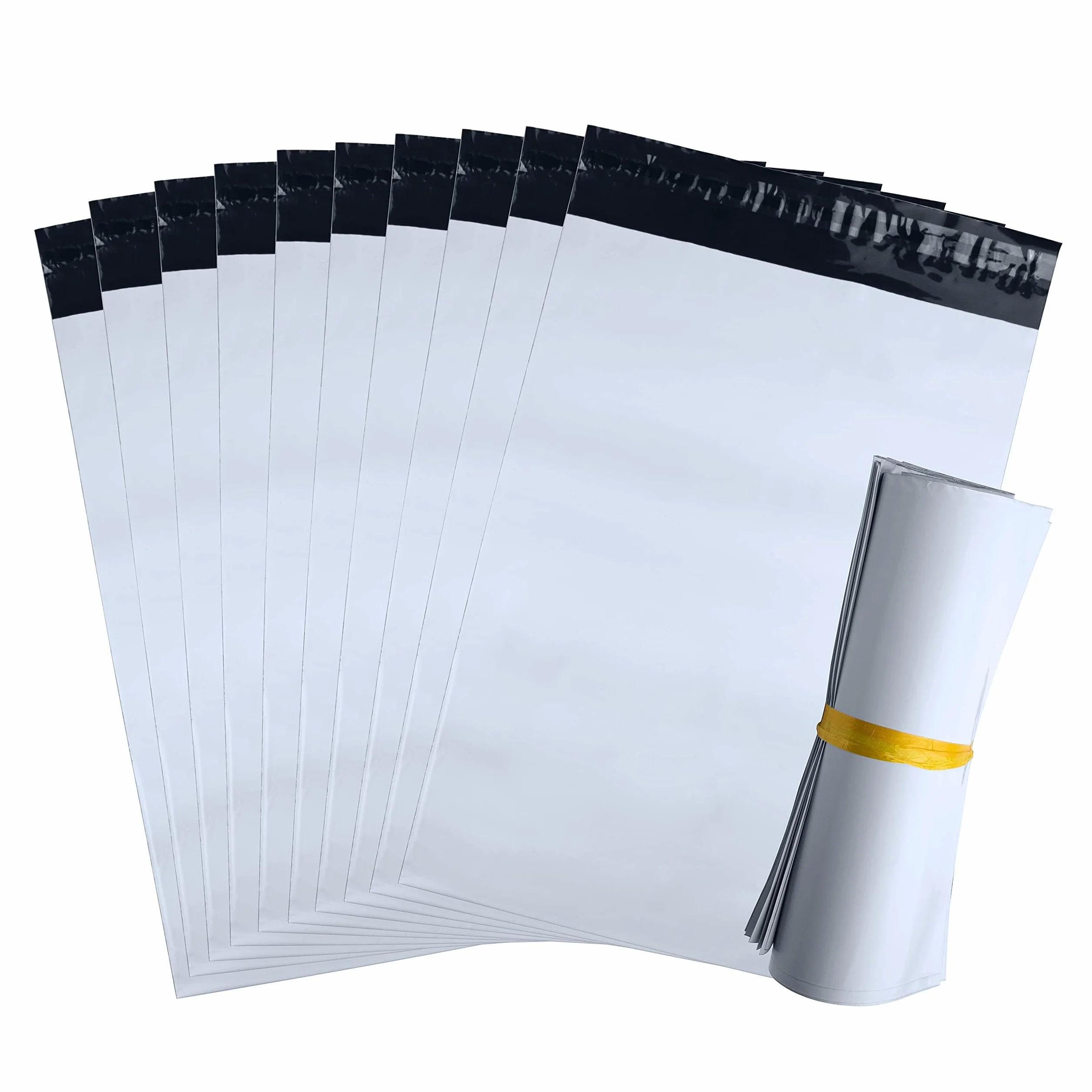 Enveloppes 40 x 50 cm Blanches Opaques Plastique Solides Inviolables Imperméables Lot de 100