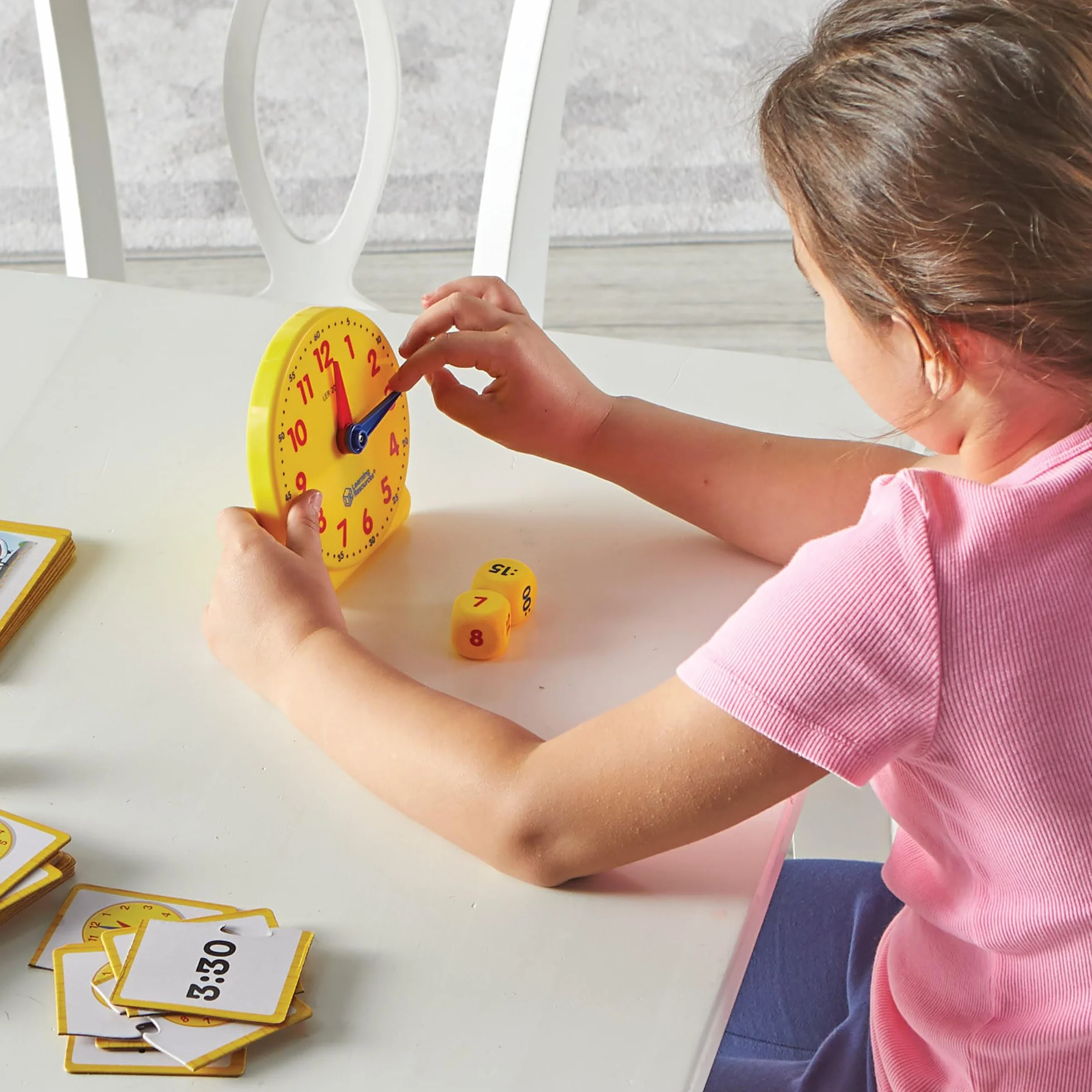 Learning Resources Horloge Éducative Enfant – Kit Lecture Heure Analogique Numérique – Jeu Montessori 5 Ans+