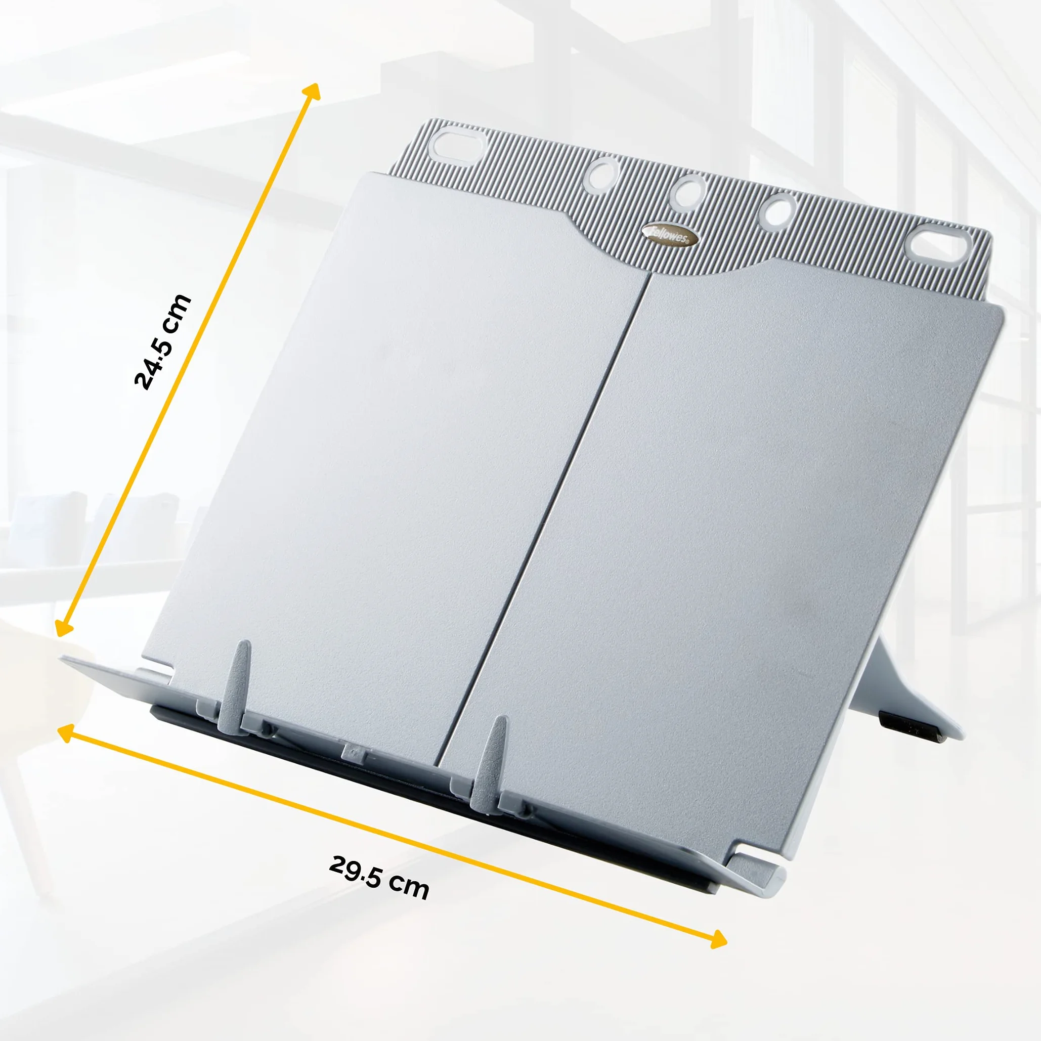 Fellowes Porte-copies chevalet Booklift 400 feuilles pliable argent