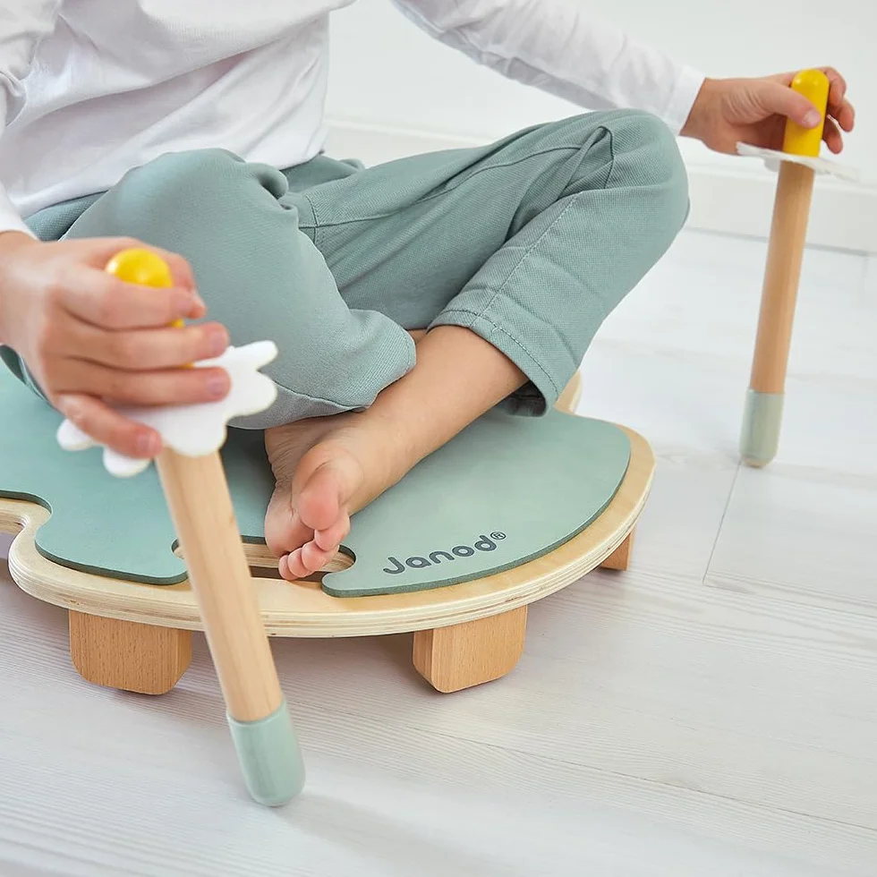 Janod Feuille Roulante Sweet Cocoon Planche à roulettes en Bois FSC Jeu d'Adresse Enfant 4 Ans