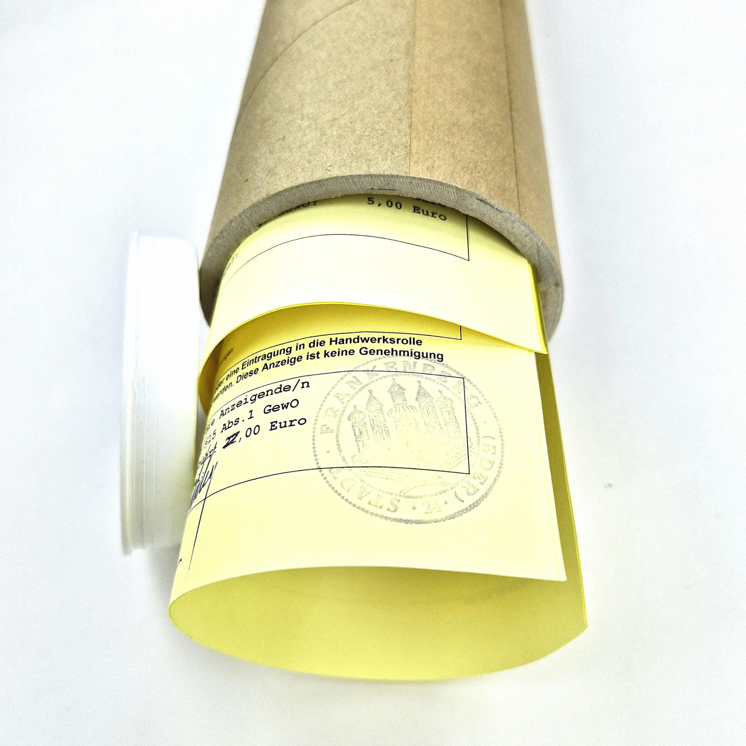 Rouleau d'affiche 20-118cm QUALITÉ INDUSTRIELLE produit allemand emballage rond STABLE couvercle dessins documents graphiques 75cm 1x75x7,6cm DIN