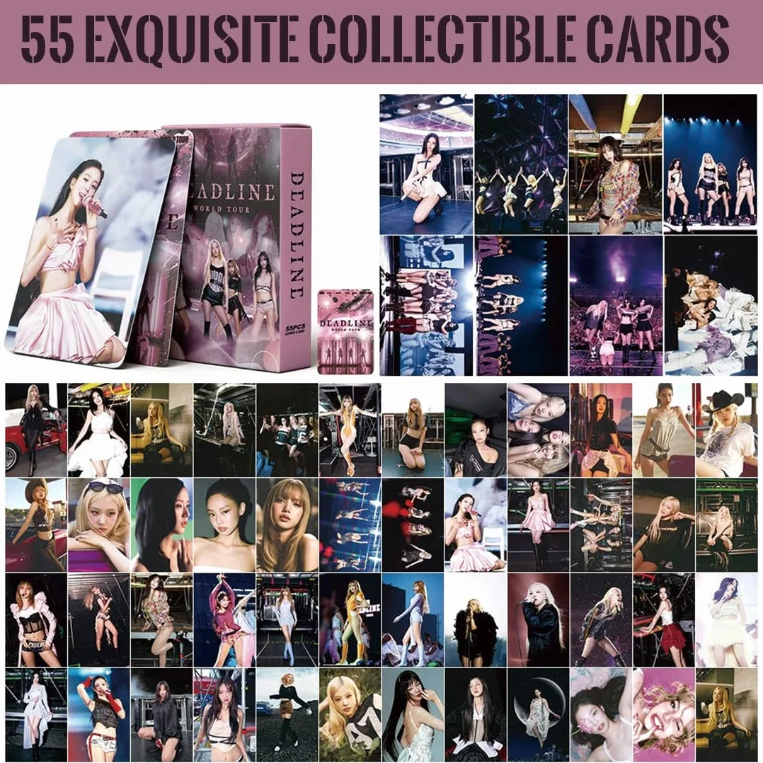 Kpop BP Cartes à Collectionner Born Pink World Tour 55 Lomo Cartes