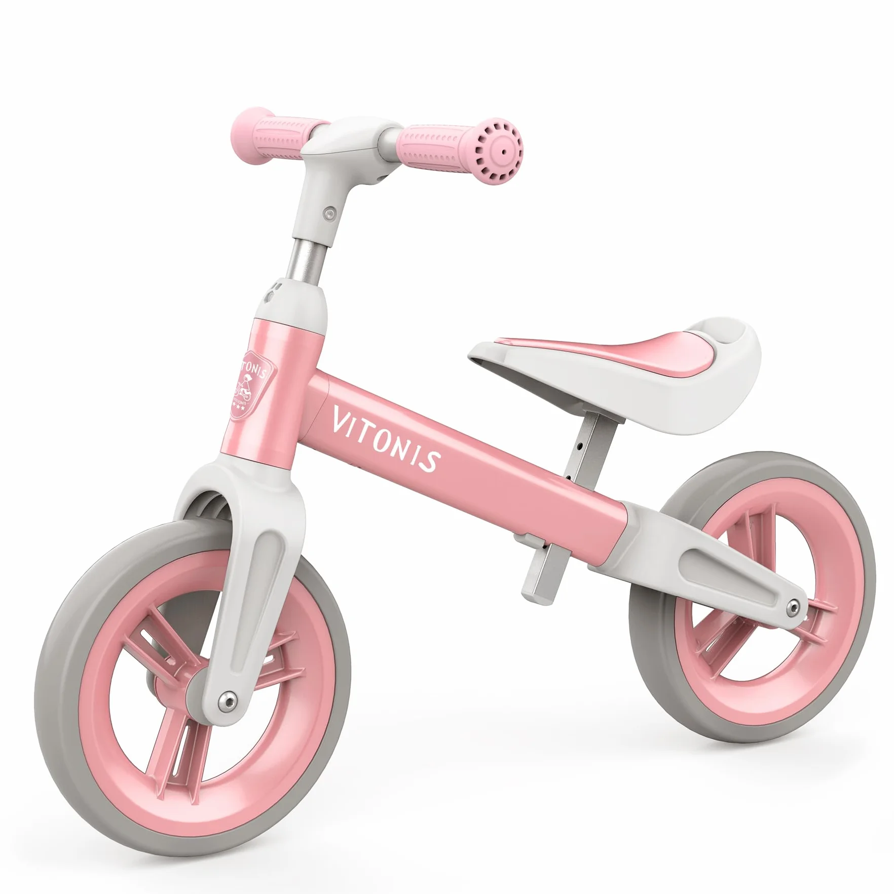 Draisienne Enfants 1.5-4 Ans 25 kg Volant Selle Réglables Antivol Direction Vélo d'Équilibre pour Garçons Filles