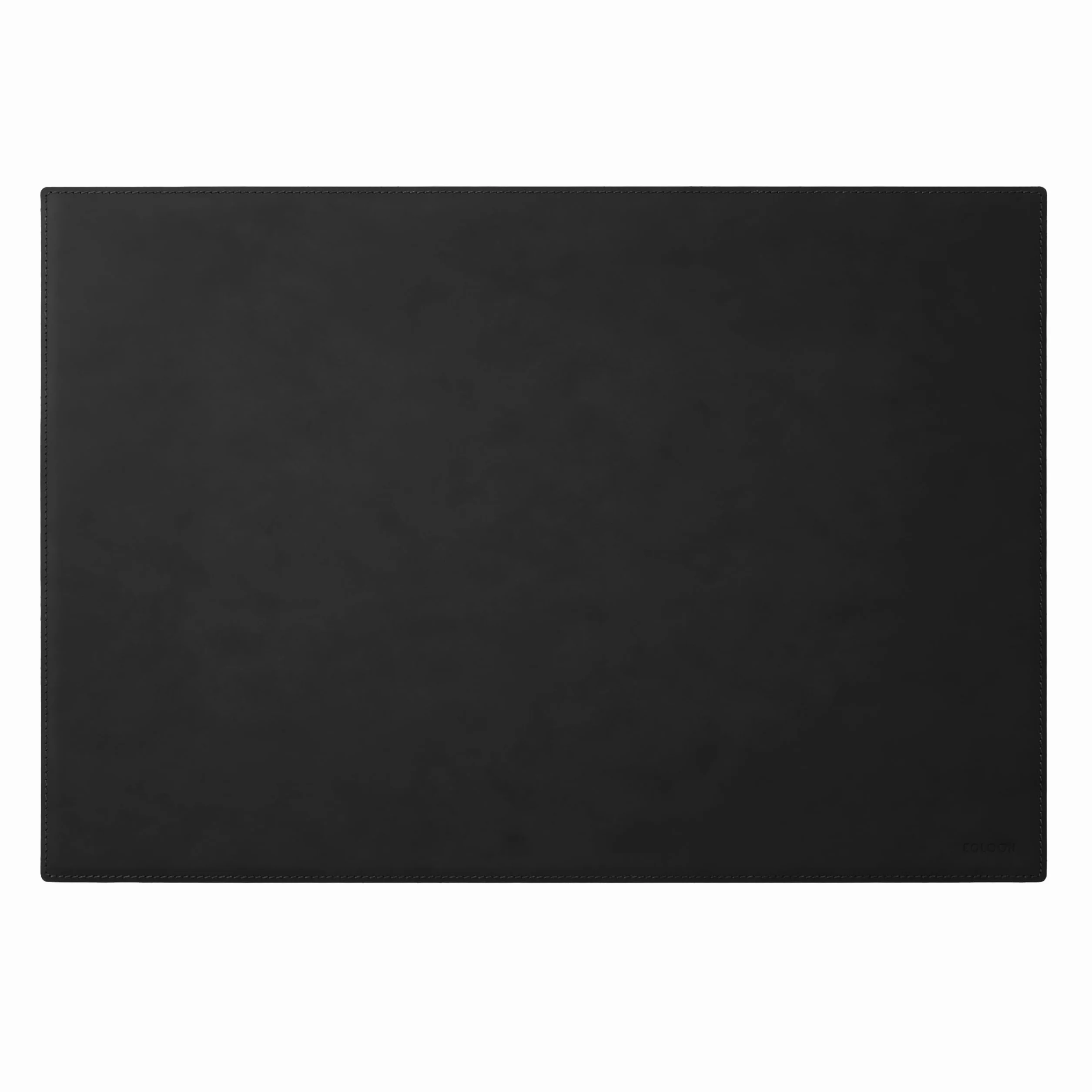 Eglooh Mercurio Sous main Bureau Cuir Noir 80x50 cm Coutures Artisanales Fond Antidérapant Made in Italy