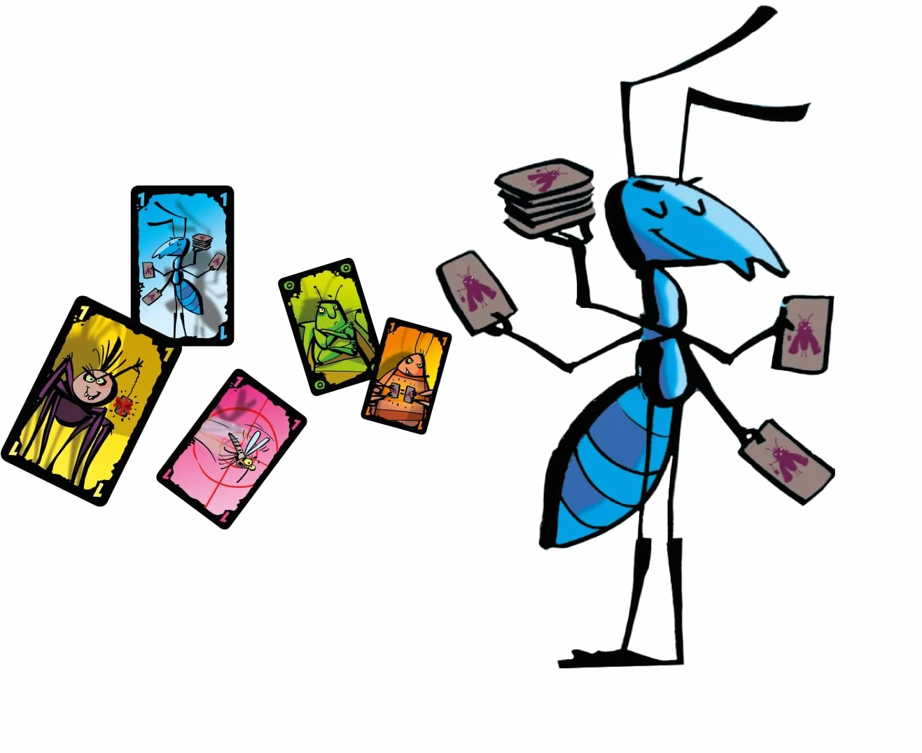 GIGAMIC Mito Jeu de société de cartes dès 7 ans jeu de bluff pour 3-5 joueurs 15 min