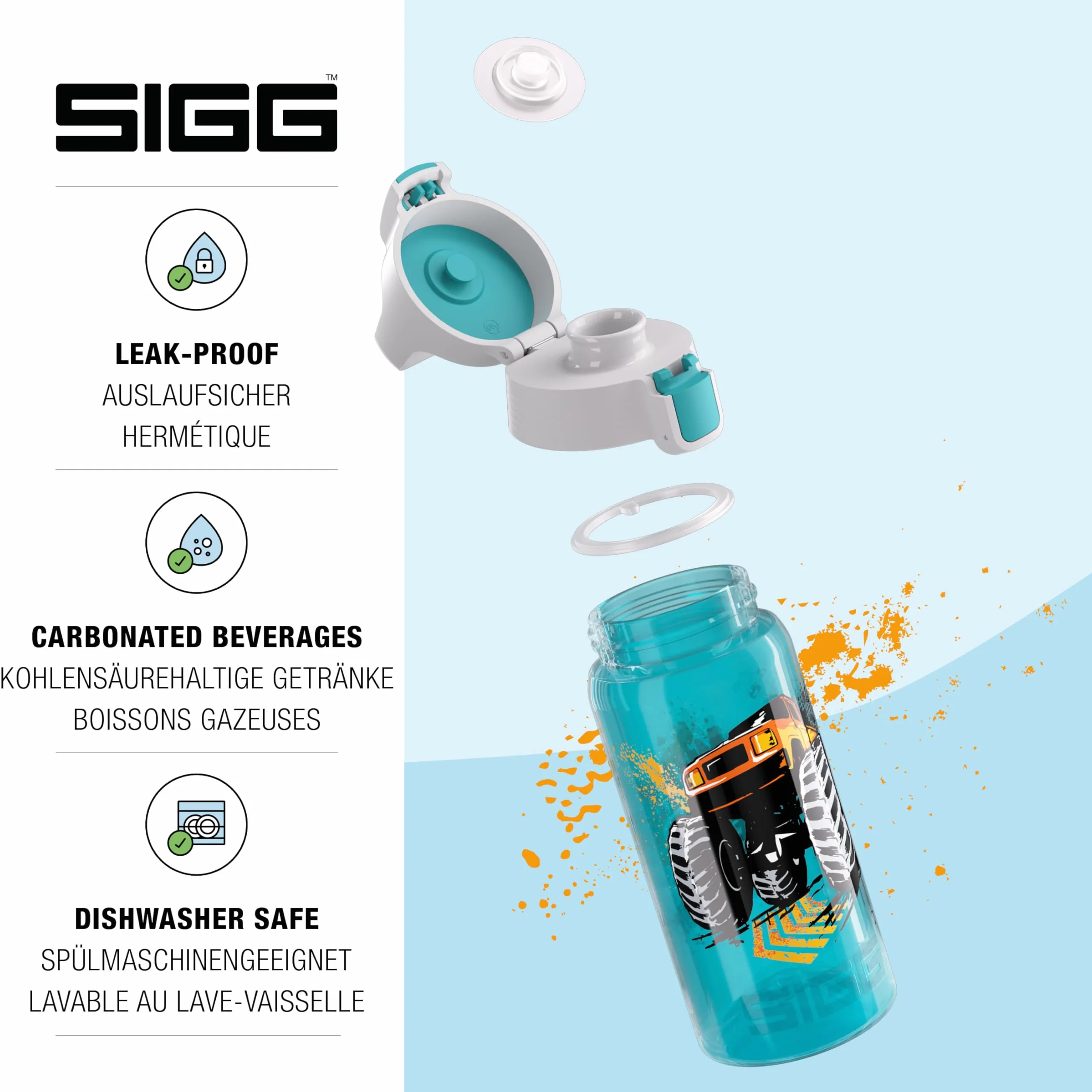 Sigg Gourde Enfant Viva One 0,5L Sans BPA Étanche