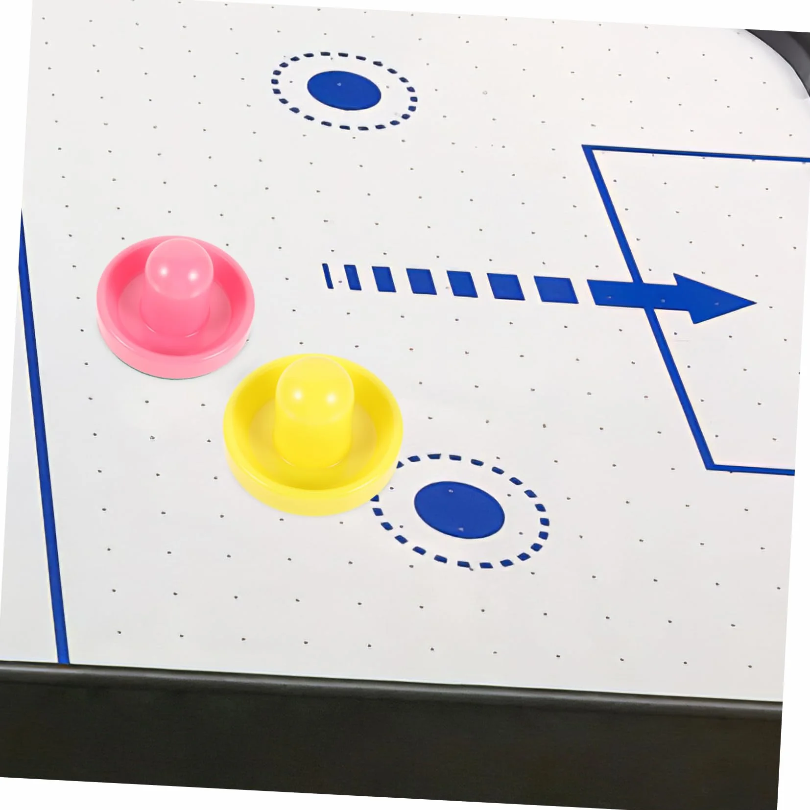 Set de Palets de Hockey Table Ronds Pousseur en Abs Lisse