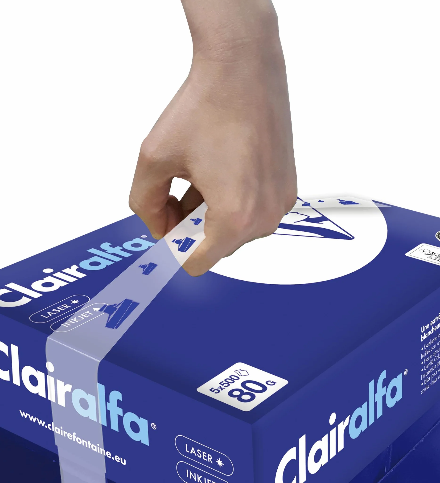 Clairefontaine Papier A4 Clairalfa 80 g/m² 2500 feuilles Blanc 171 CIE
