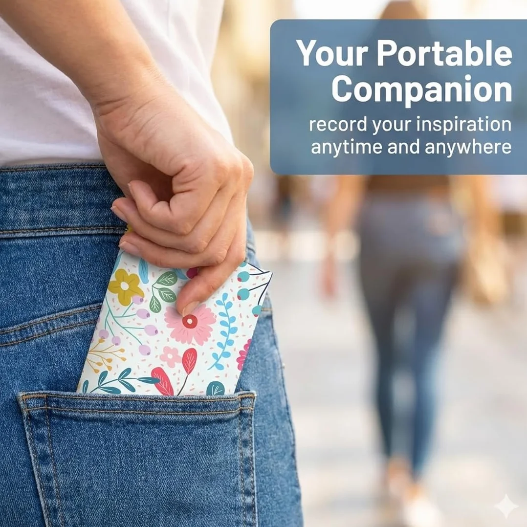 Lot de 12 mini-carnets de poche pour notes et idées