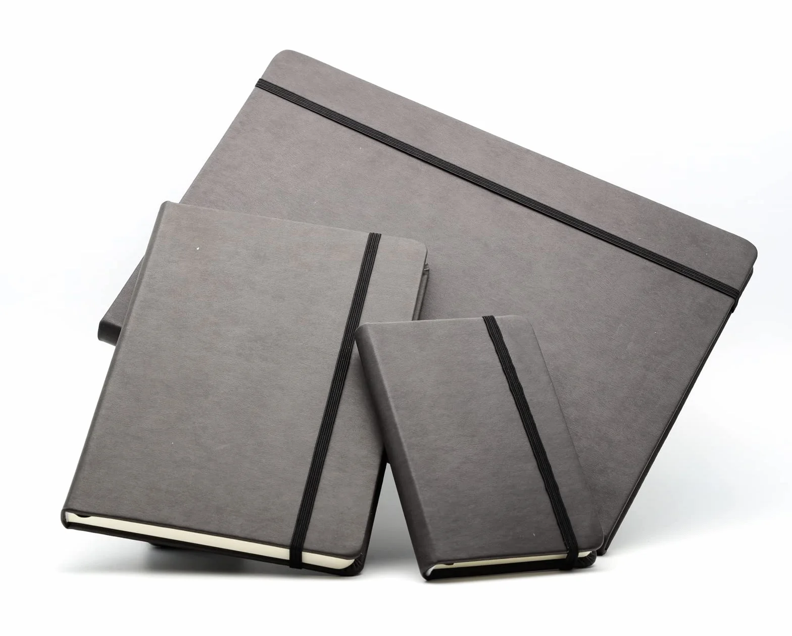Carnet à couverture rigide personnalisé A5 Noir | Idée cadeau gravée au laser
