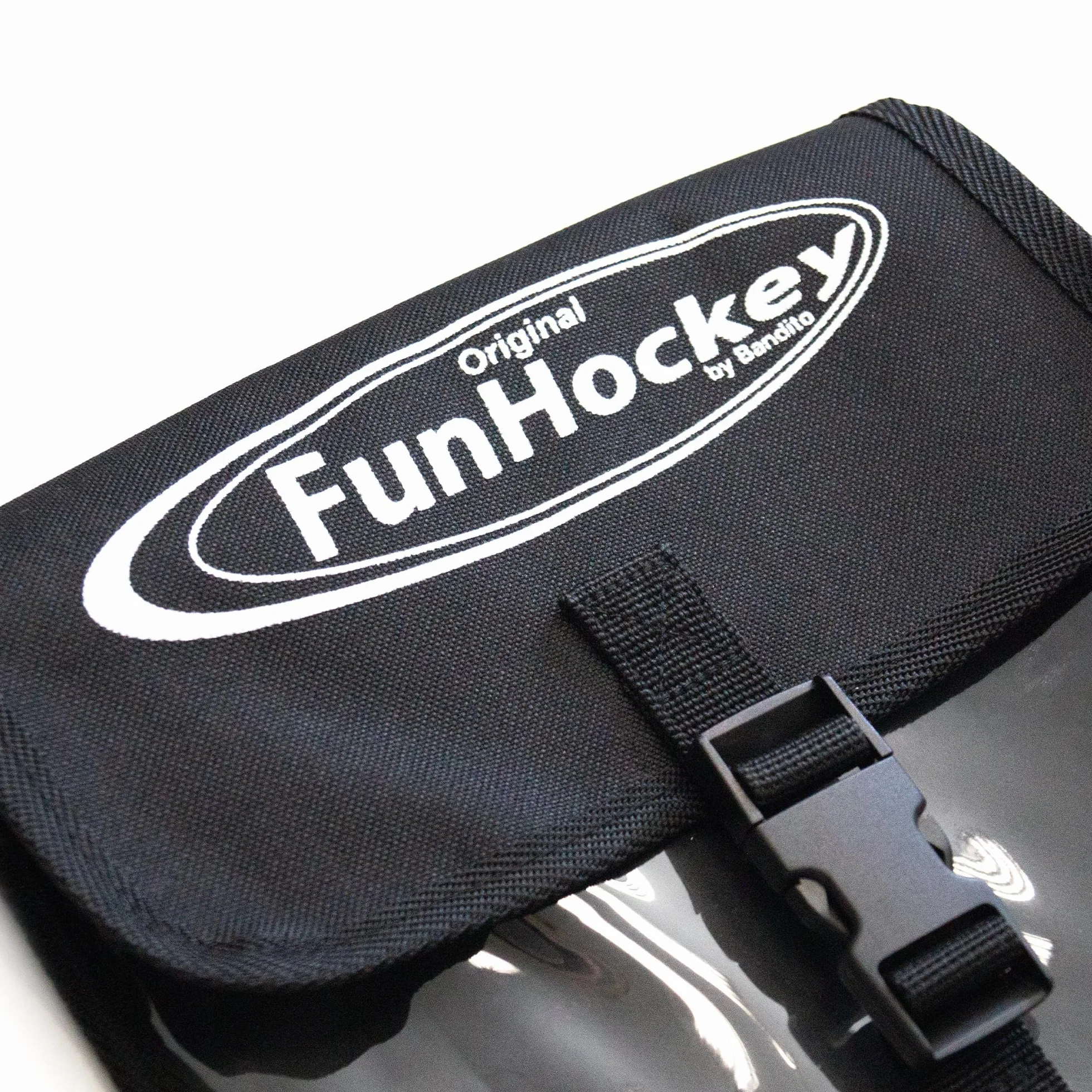 Bandito FunHockey Kit de raquettes avec balles pour enfants, floorball extérieur, rouge