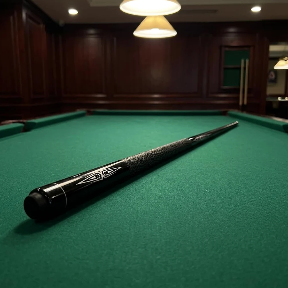 Queue Billard Américain, Fibre Carbone & Cuir, 145 cm 1/2 Split, Pointe 10mm ou
