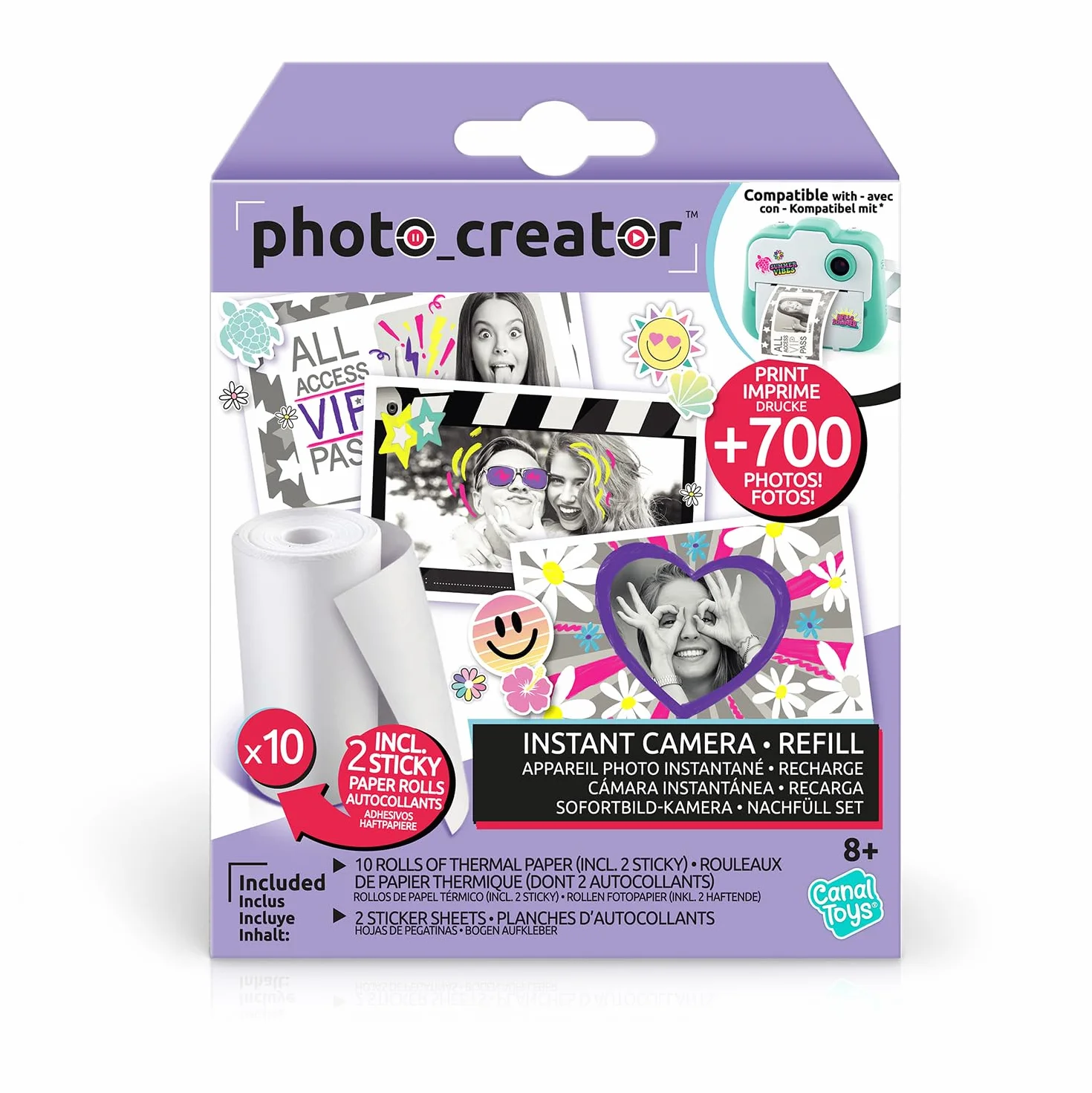Canal Toys Photo Creator Recharge 10 Rouleaux Papier Impression 700 Photos CLK 005
