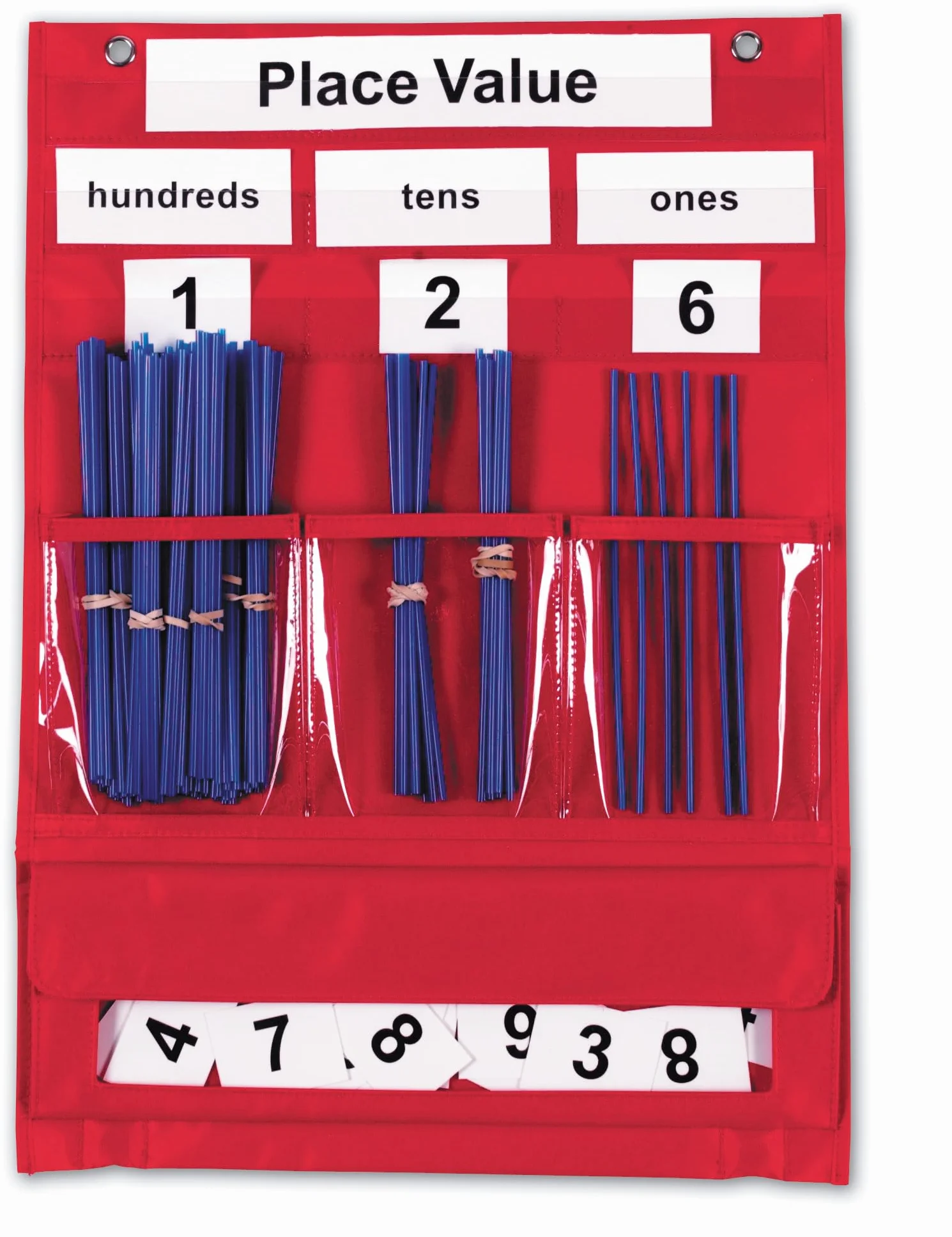 Learning Resources Tableau à Poches Valeur de Position et Calcul, Support Éducatif Mathématiques