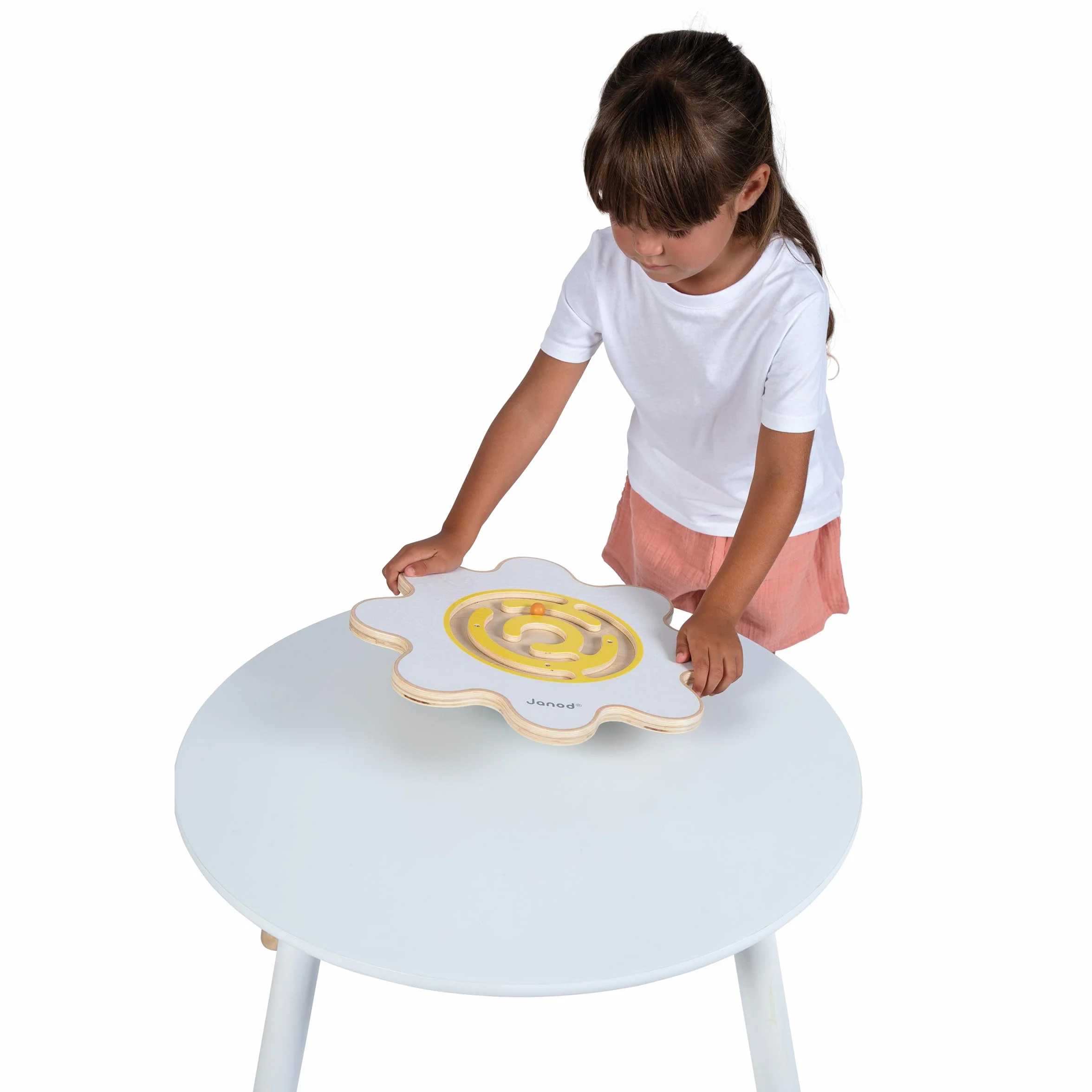 Janod Planche d'Équilibre Fleur Sweet Cocoon Jouet en Bois FSC Développe Équilibre et Concentration Enfant dès 5 Ans