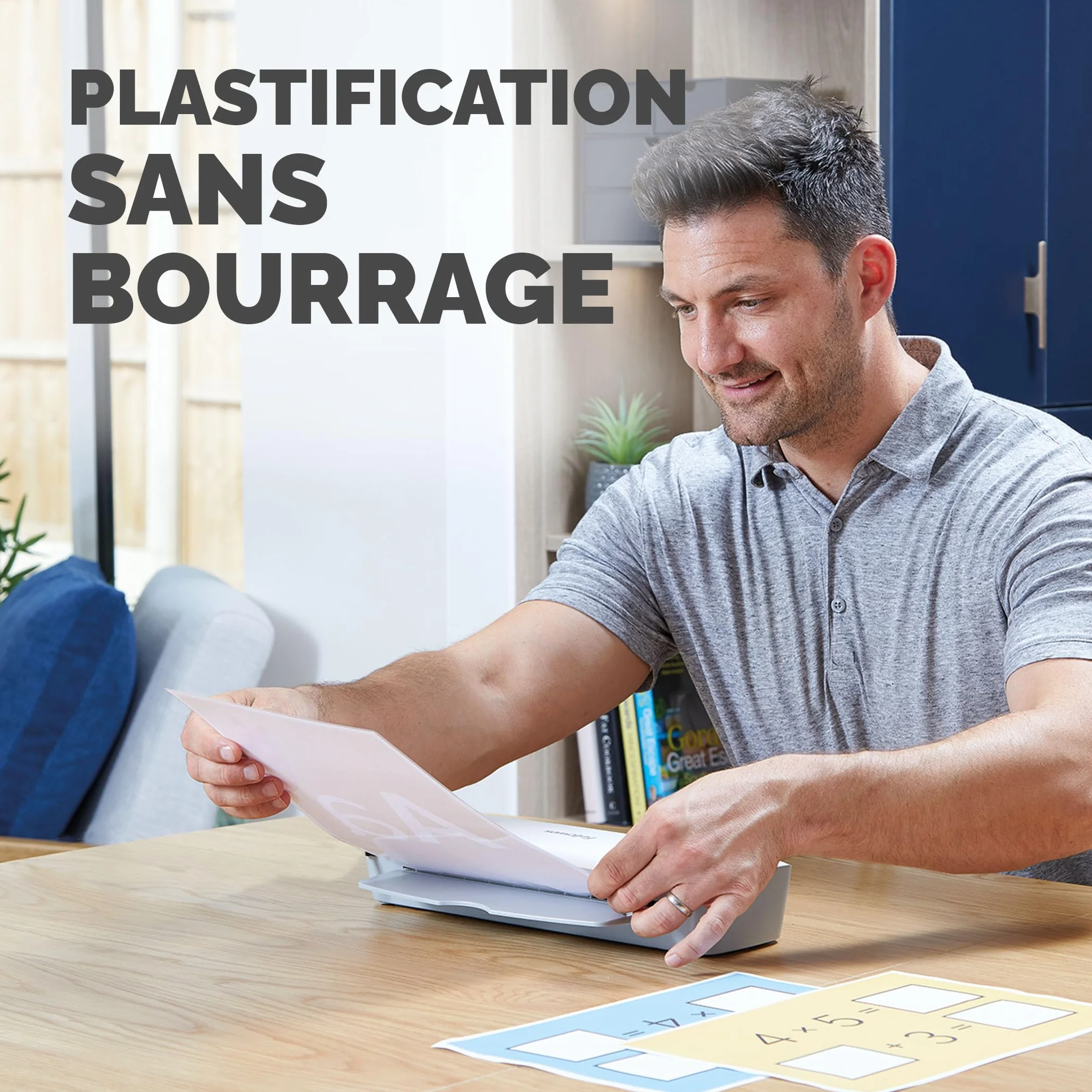 Fellowes Plastifieuse Ion A4 125 microns 30cm/min Blanc Gris