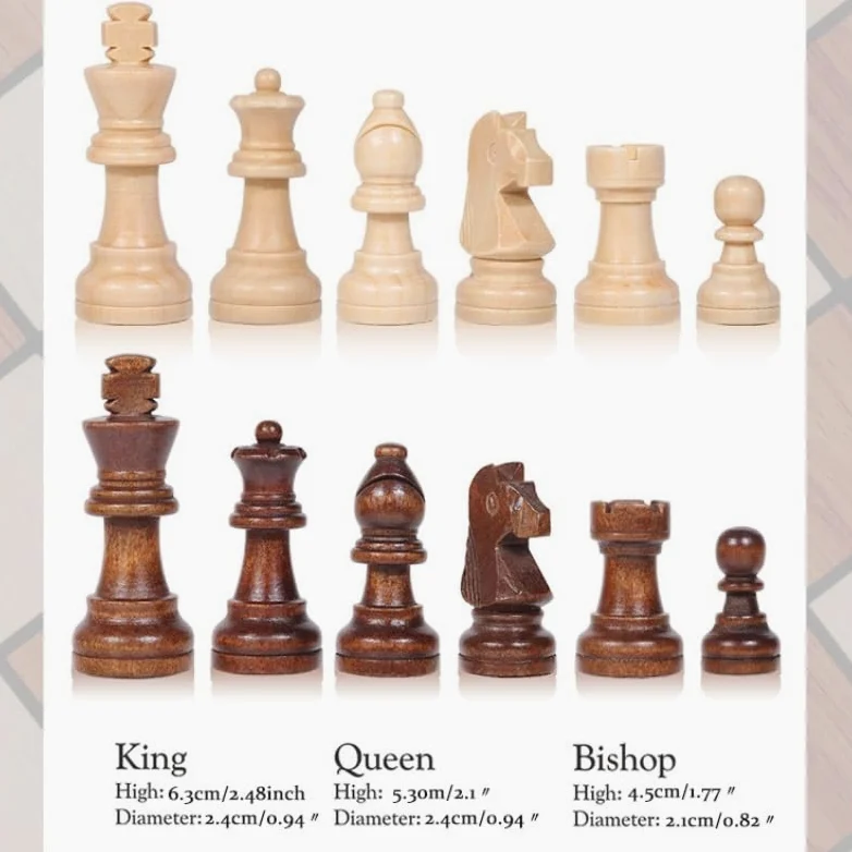 echiquier Jeu d'échecs magnétique en Bois de 12,8 Pouces, 2 tiroirs de Rangement intégrés, 2 Reines supplémentaires, Jeux de société Classiques for Enfants et Adultes echecs Jeu