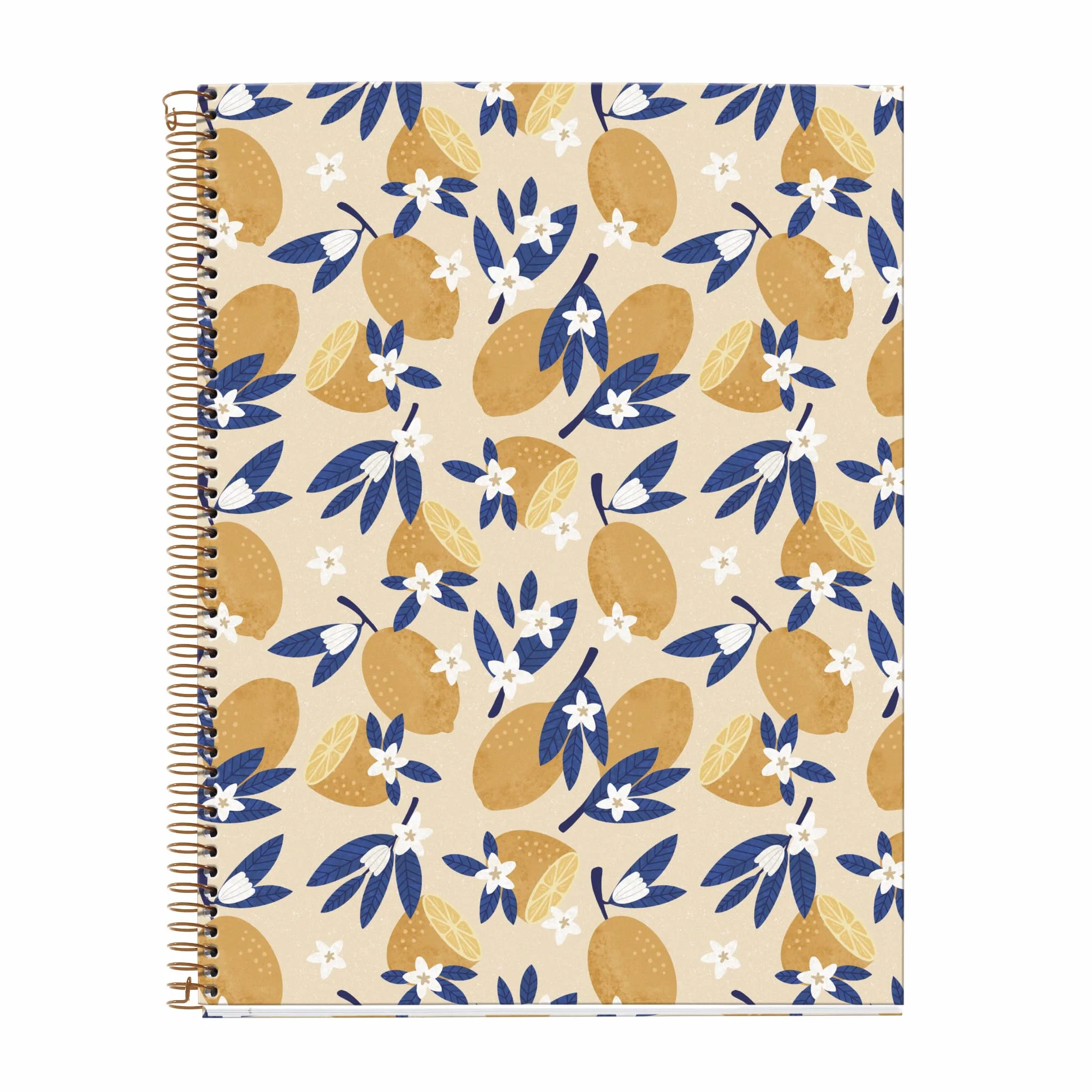 Miquelrius Cahier A4 Ligné Spirale 100 Feuilles 70 g/m² Sweet Fruits Collection Lemons