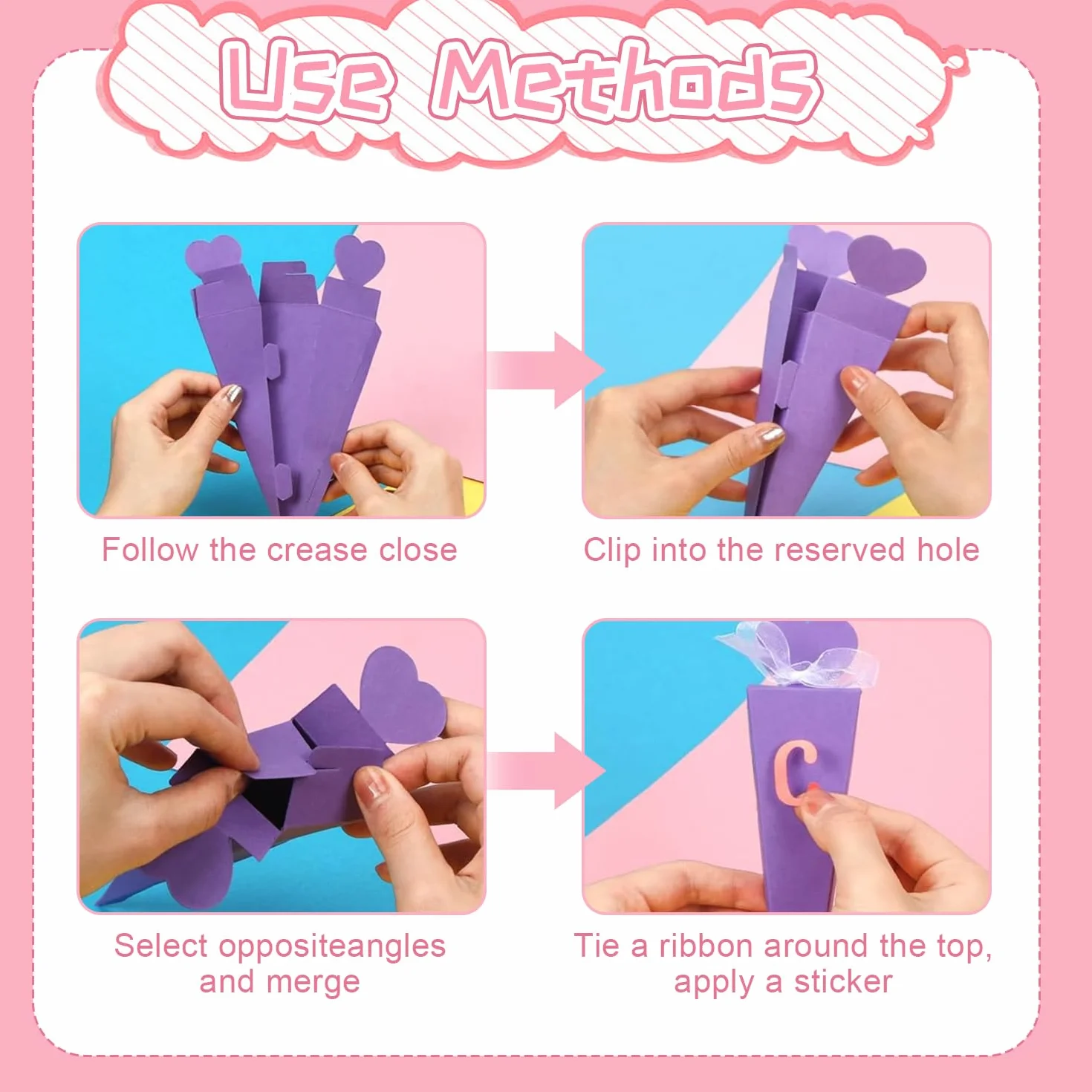 Schultüte Gefüllt 32 Pièces Mädchen Cornet Surprise DIY Sac à Sucre Pliable Premier Jour d'École