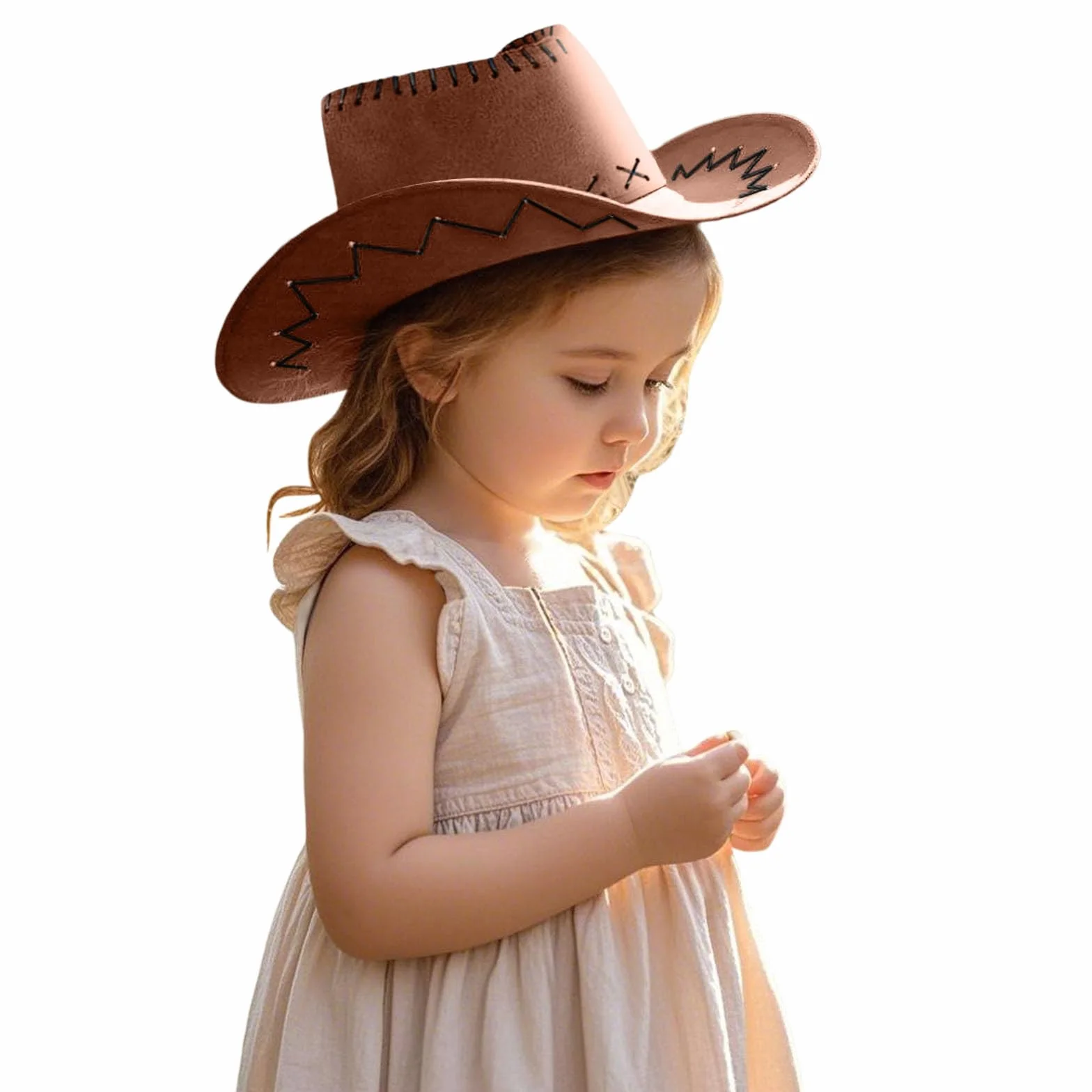 Chapeau Cowboy Enfant Bébé Western Daim Synthétique Soirées Thème Déguisements Halloween