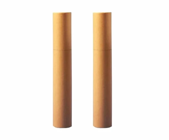 Tube d'emballage carton rond kraft 85cm lot de 2 pour posters