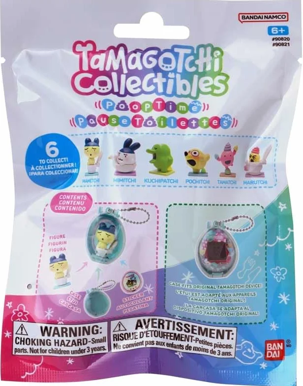 Tamagotchi Collectibles Series 1 Poop Time Figures, 1 des 6 Personnages à Collectionner