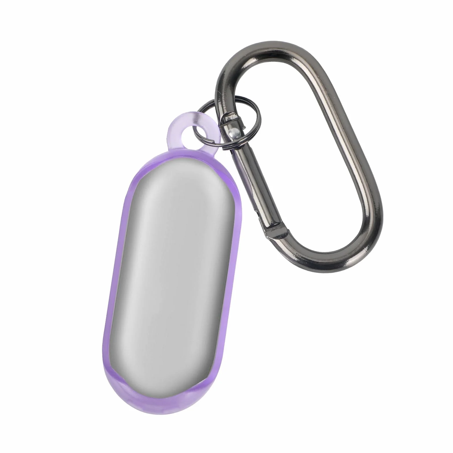 Coque PLAUD NotePin Enregistreur Vocal AI, Étui TPU Souple Protection Portable avec Porte-Clés et Mousqueton (Violet)
