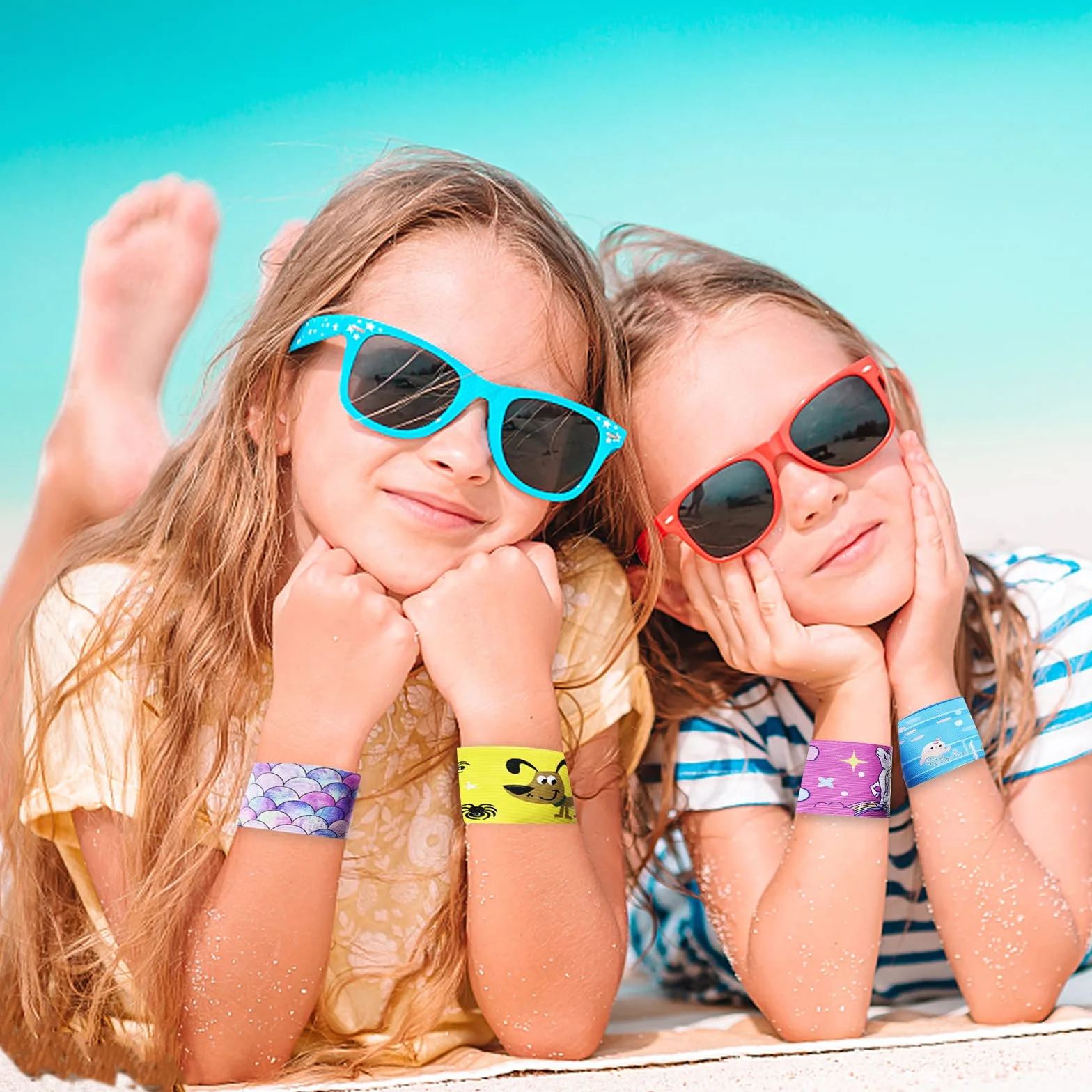 Slap Bracelet 24/30/50 pcs Animaux Dinosaures Licorne Sirène Enfants Filles Garçons