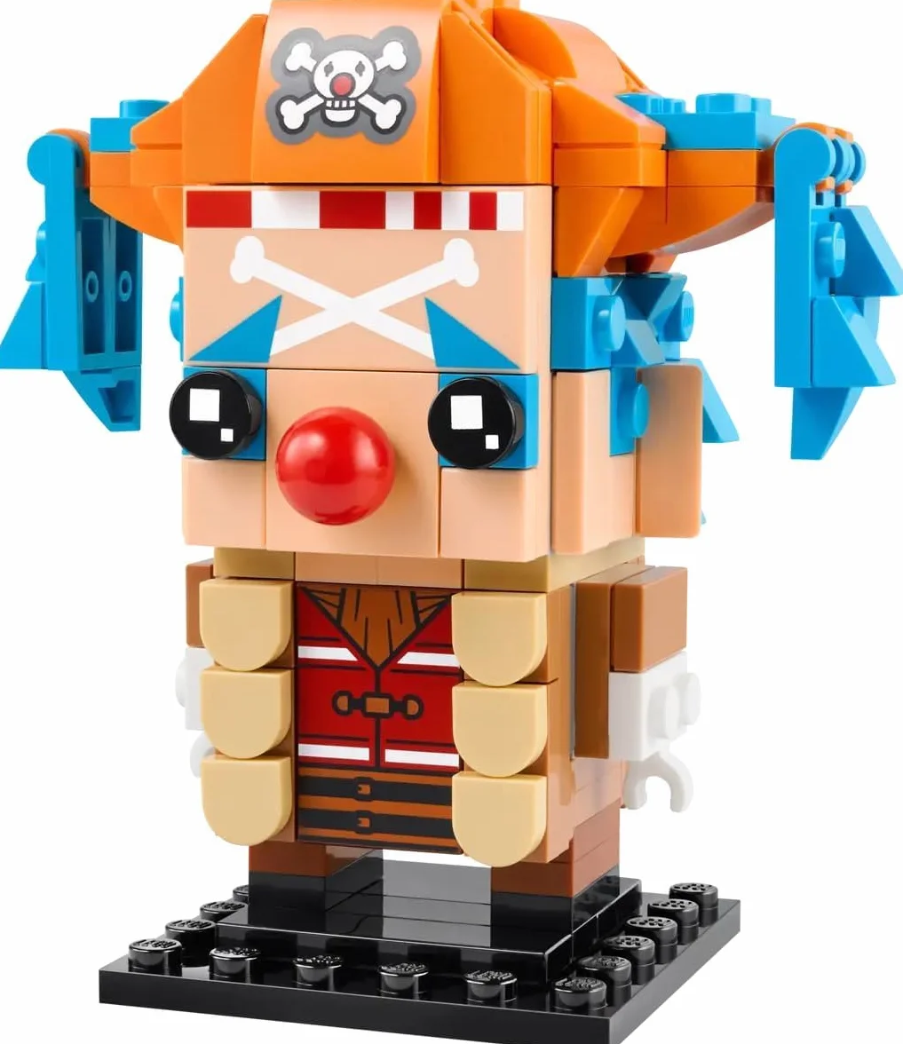 LEGO One Piece 40800 Figurine Baggy Le Clown BrickHeadz Collector Manga Fan Cadeau 8 Ans